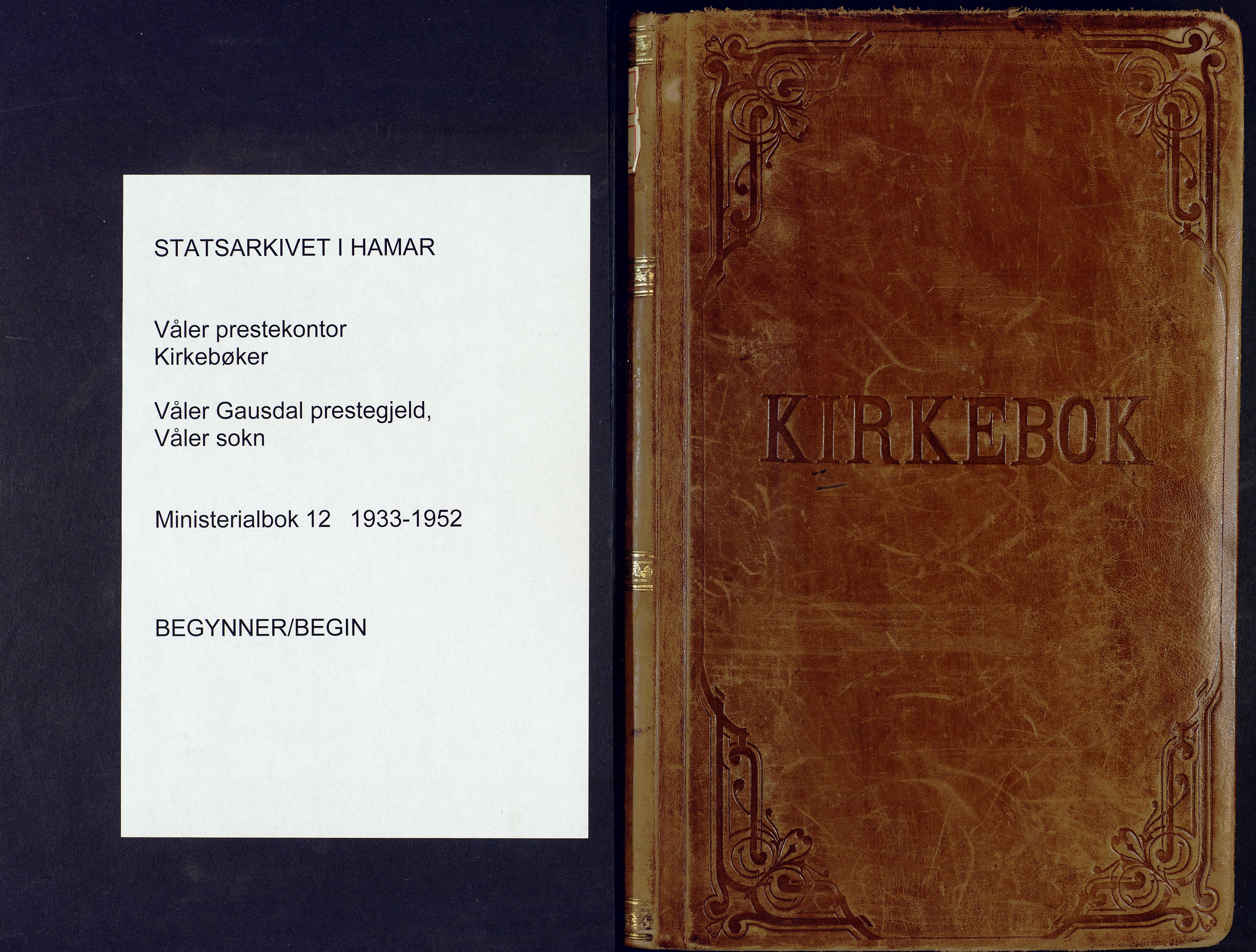 Våler prestekontor, Hedmark, AV/SAH-PREST-040/H/Ha/Haa/L0012: Ministerialbok nr. 12, 1933-1952