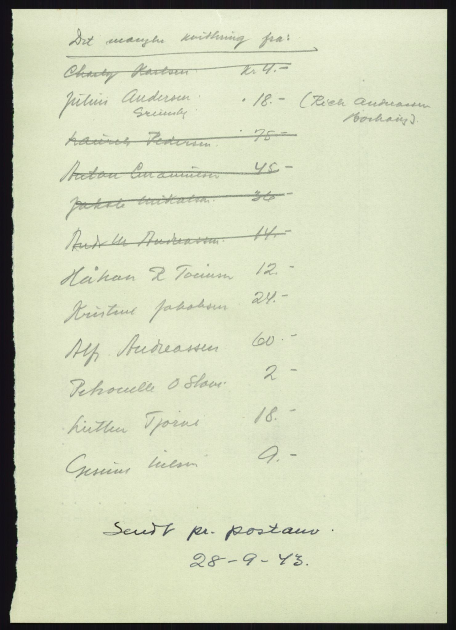 Forsvarsdepartementet, 10. kontor / Oppgjørskontoret, AV/RA-RAFA-1225/D/Db/L0180: Lista oppgjørskontor, 1942-1952, s. 279