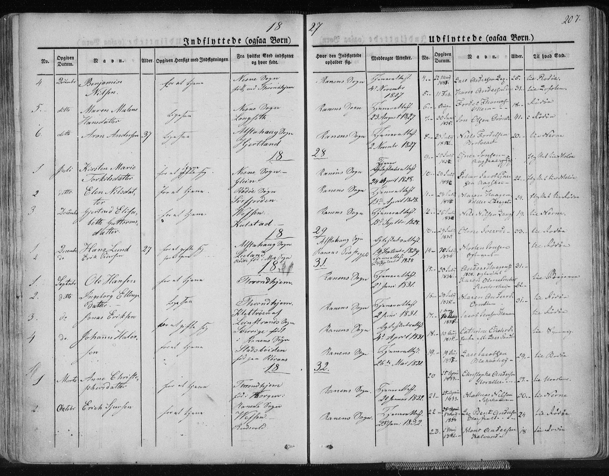 Ministerialprotokoller, klokkerbøker og fødselsregistre - Nordland, AV/SAT-A-1459/827/L0390: Ministerialbok nr. 827A02, 1826-1841, s. 207