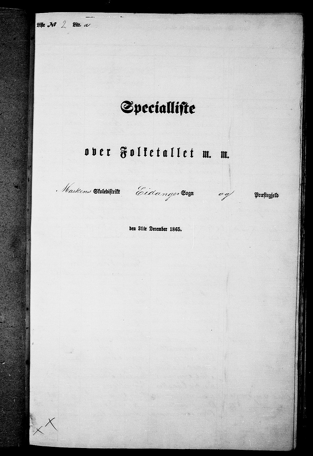 RA, Folketelling 1865 for 0813P Eidanger prestegjeld, 1865, s. 24