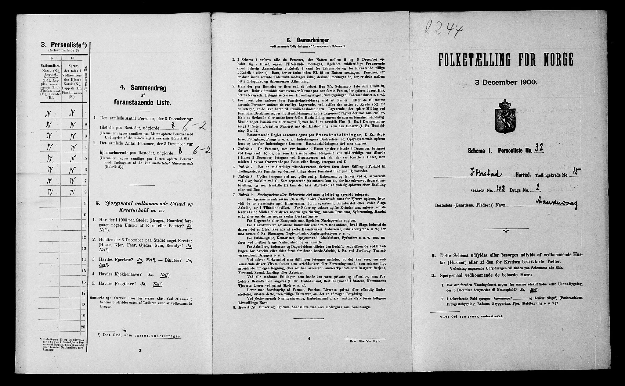 SATØ, Folketelling 1900 for 1917 Ibestad herred, 1900, s. 2095