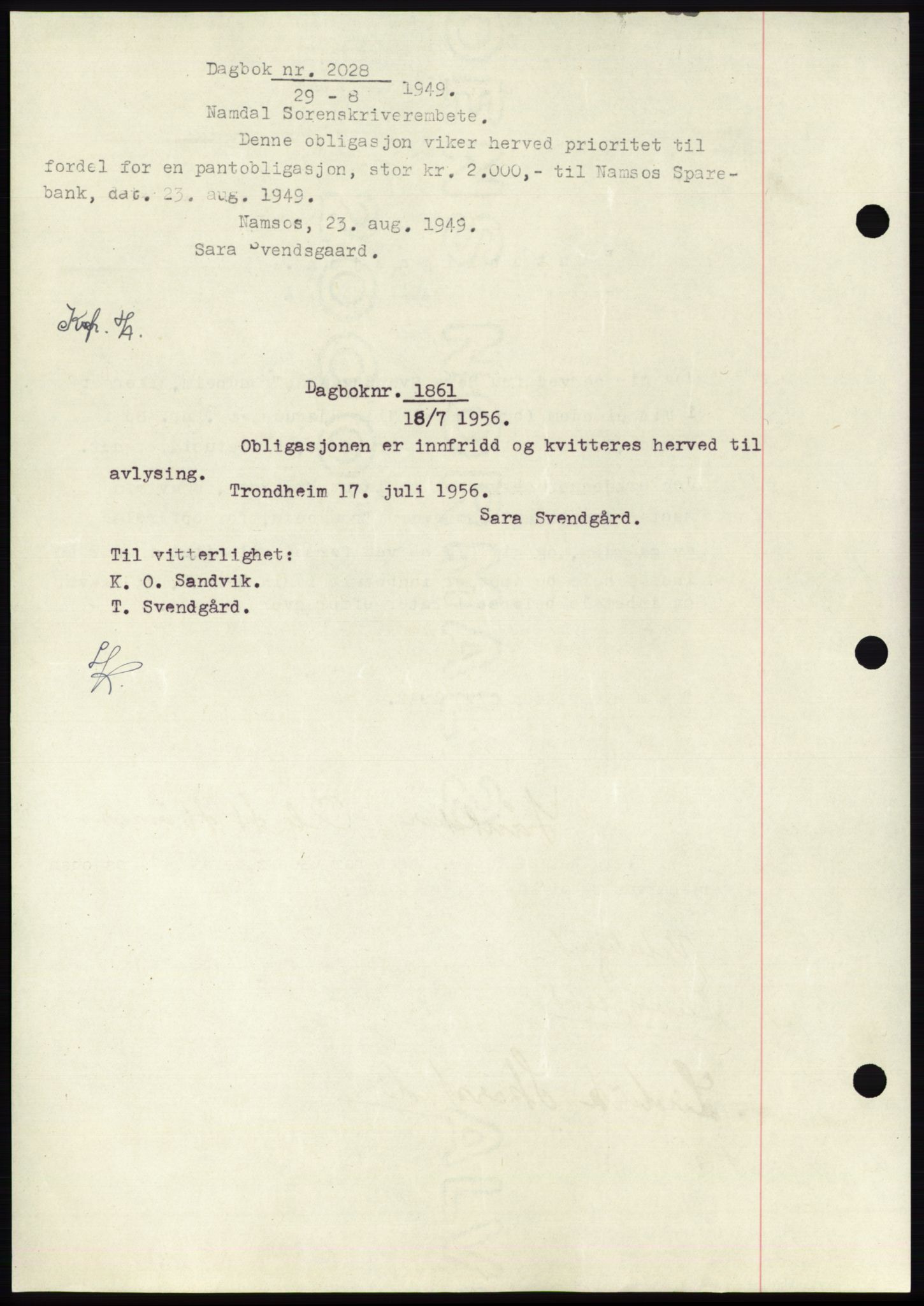 Namdal sorenskriveri, SAT/A-4133/1/2/2C: Pantebok nr. -, 1942-1943, Dagboknr: 1861/1942