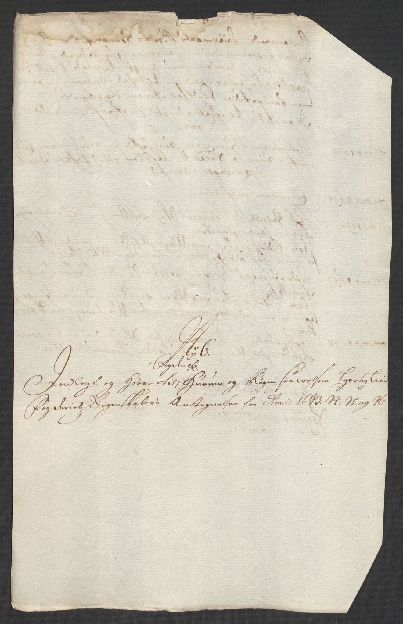 Rentekammeret inntil 1814, Reviderte regnskaper, Fogderegnskap, RA/EA-4092/R30/L1695: Fogderegnskap Hurum, Røyken, Eiker og Lier, 1697, s. 204