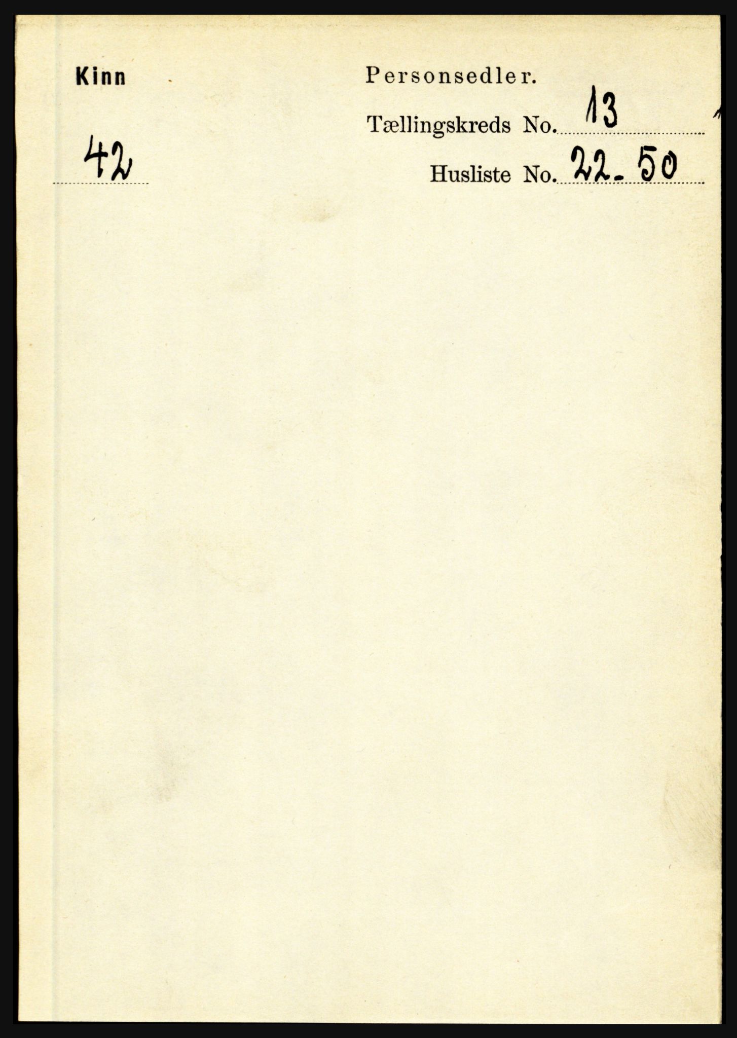 RA, Folketelling 1891 for 1437 Kinn herred, 1891, s. 5215