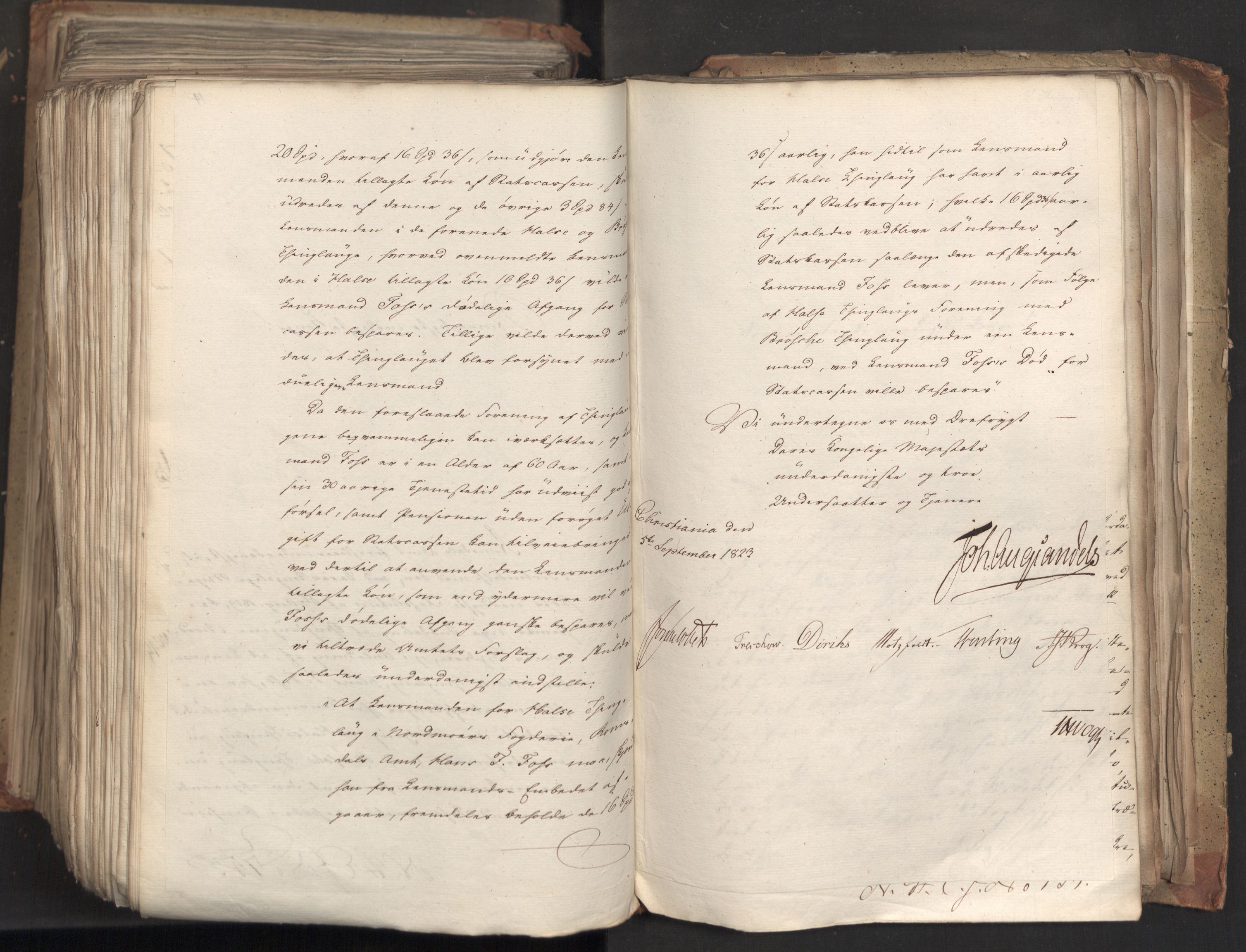Statsrådsavdelingen i Stockholm, AV/RA-S-1003/D/Da/L0035: Regjeringsinnstillinger nr. 541-840, 1823, s. 580