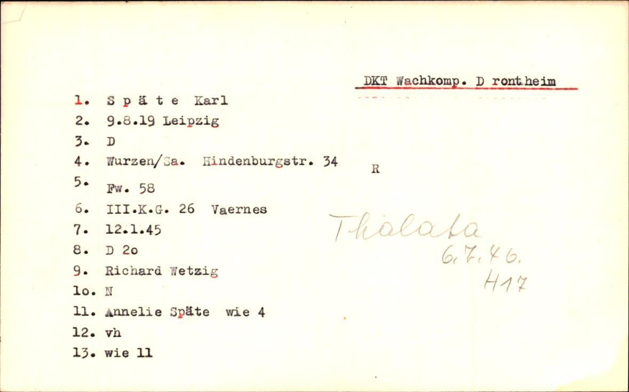 Hjemsendte tyskere , AV/RA-RAFA-6487/D/Db/L0026: Sowinski-Taubeld, 1945-1947, s. 4