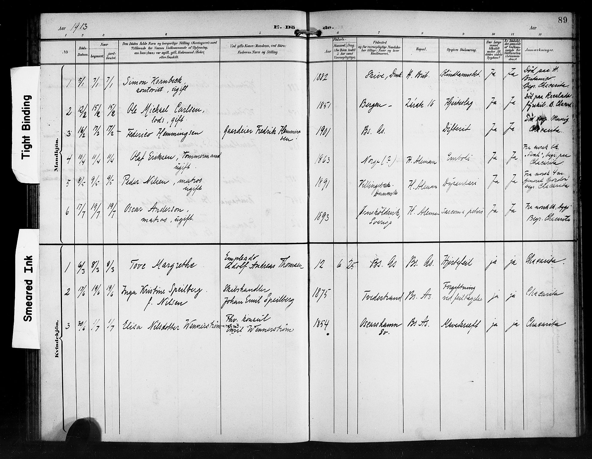 Den norske sjømannsmisjon i utlandet/Syd-Amerika (Buenos Aires m.fl.), SAB/SAB/PA-0118/H/Ha/L0002: Ministerialbok nr. A 2, 1899-1919, s. 89