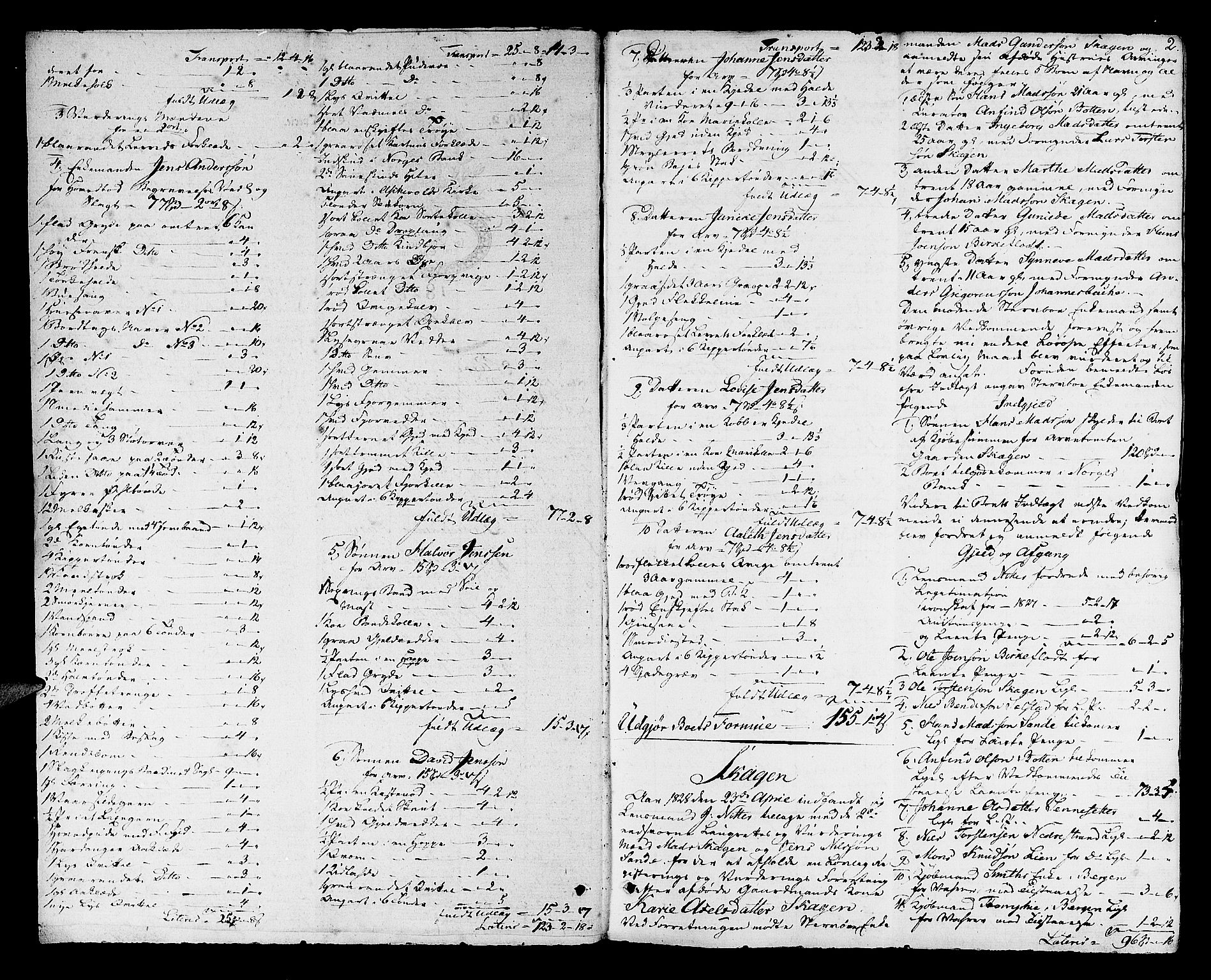 Sunnfjord tingrett, AV/SAB-A-3201/1/H/Ha/Had/L0018: Skifteprotokoll, 1828-1836, s. 1b-2a