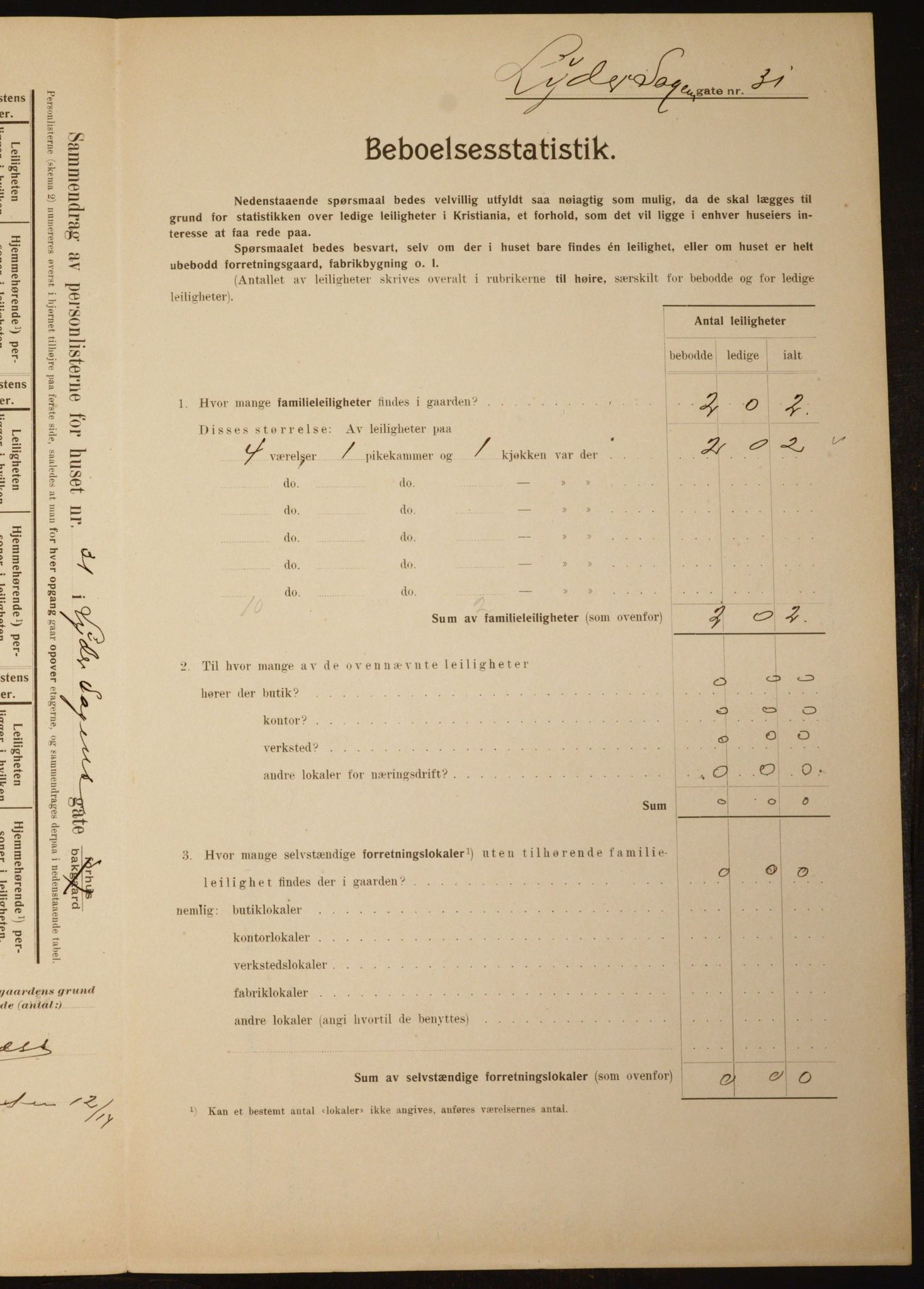 OBA, Kommunal folketelling 1.2.1910 for Kristiania, 1910, s. 56538