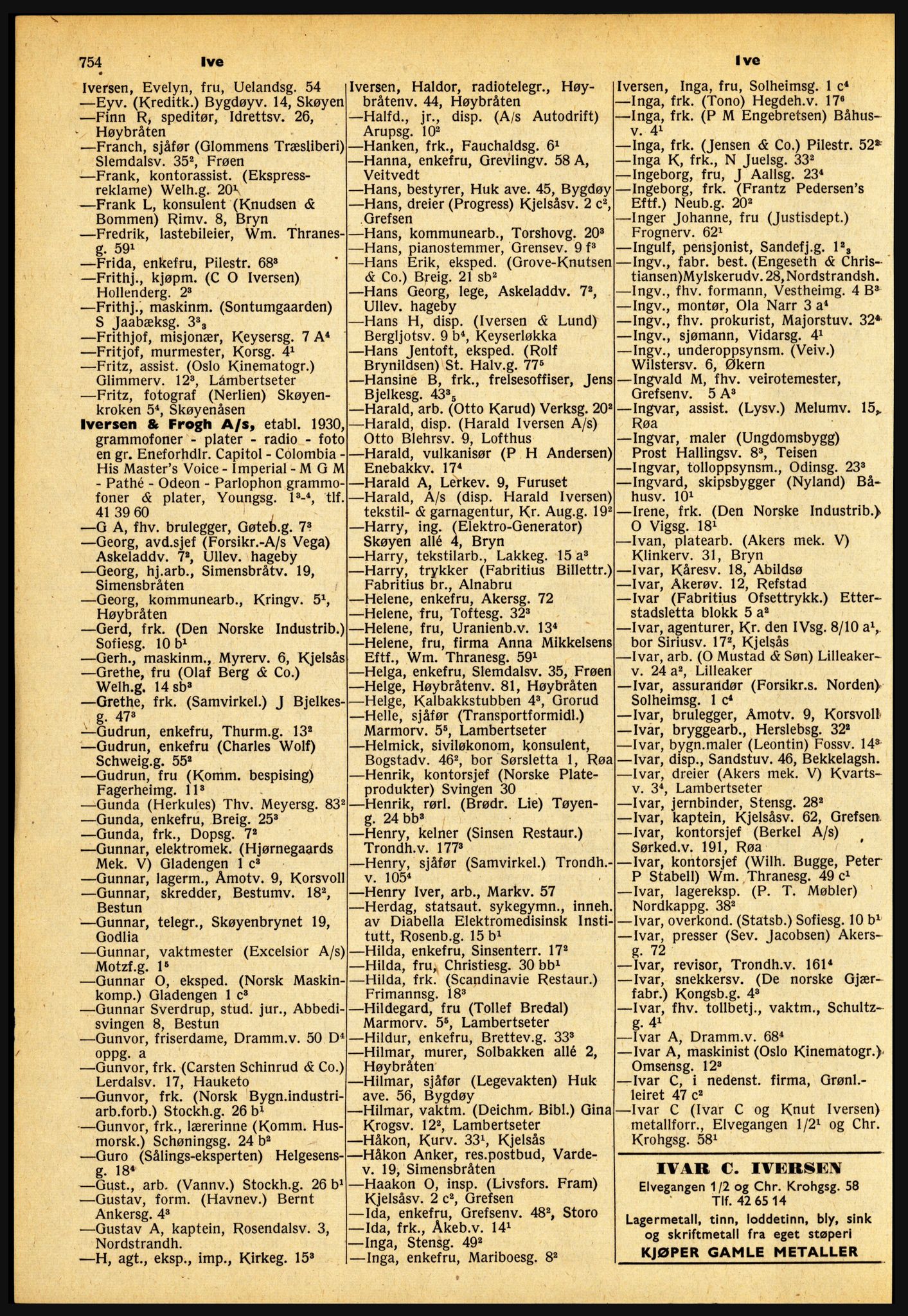 Kristiania/Oslo adressebok, PUBL/-, 1957-1958, s. 754