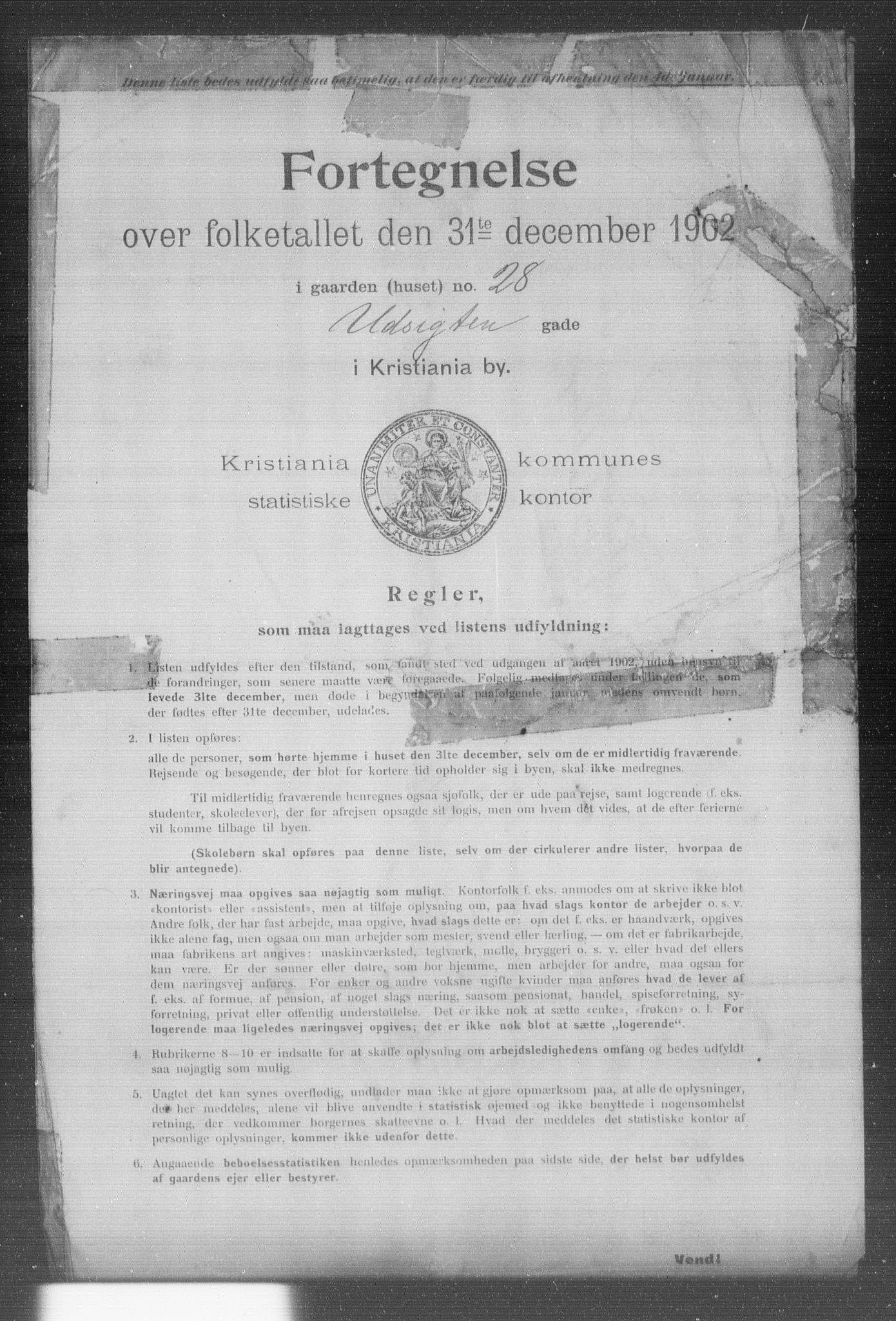 OBA, Kommunal folketelling 31.12.1902 for Kristiania kjøpstad, 1902, s. 22530