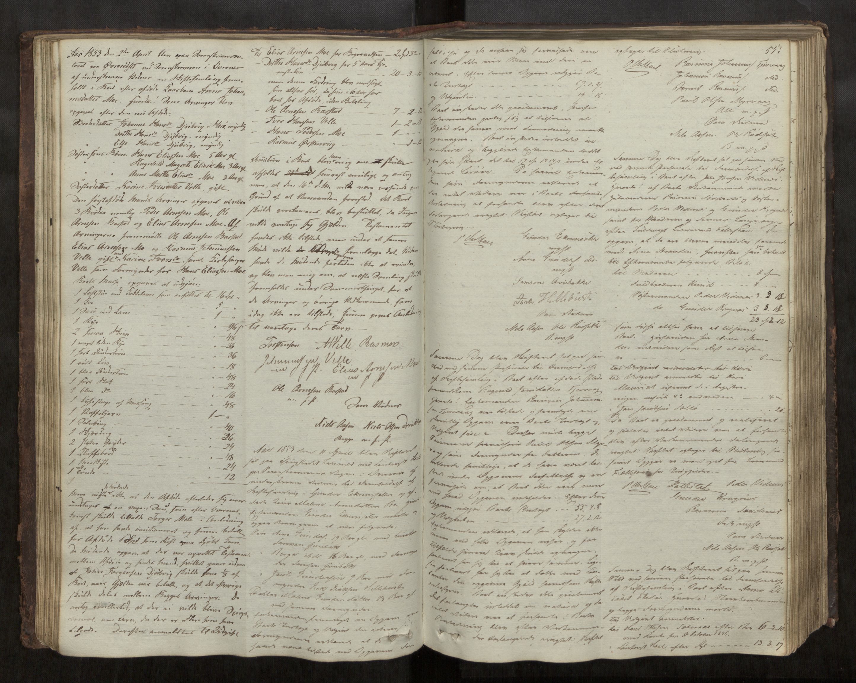 Søre Sunnmøre sorenskriveri, AV/SAT-A-4122/1/3/3B/L0002: Skiftebehandlings- / Skifteforhandlingsprotokollar, 1850-1861, s. 55