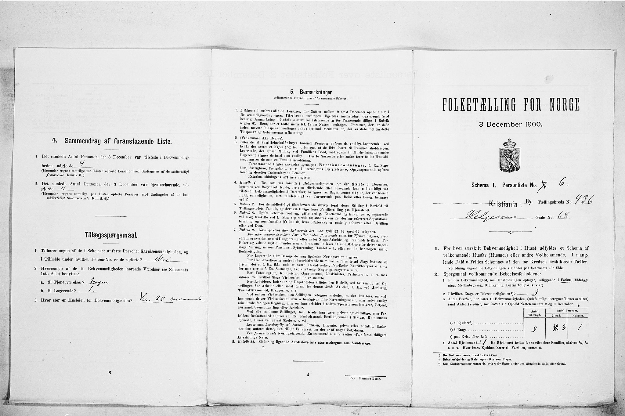SAO, Folketelling 1900 for 0301 Kristiania kjøpstad, 1900, s. 36306
