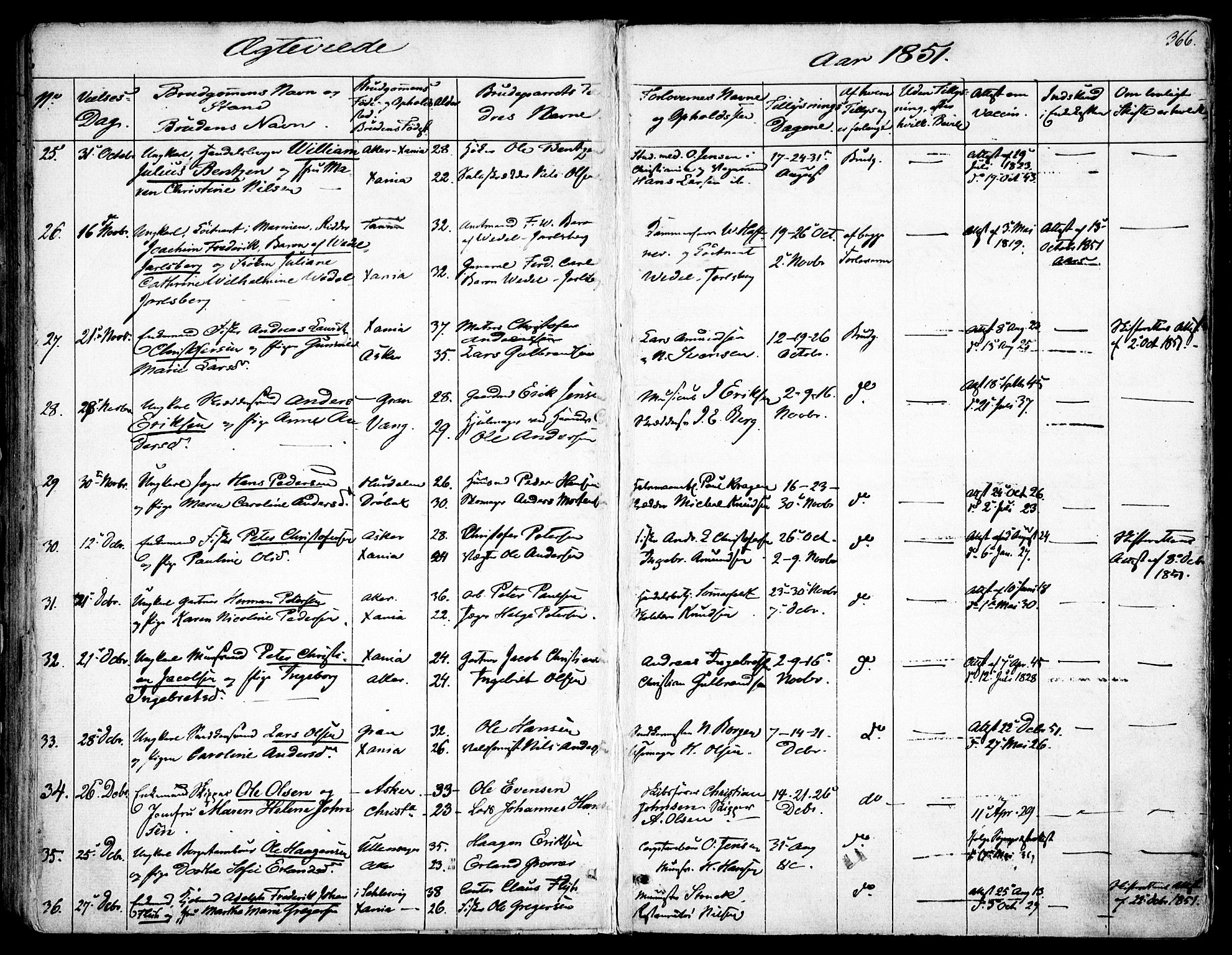 Garnisonsmenigheten Kirkebøker, SAO/A-10846/F/Fa/L0008: Ministerialbok nr. 8, 1842-1859, s. 366