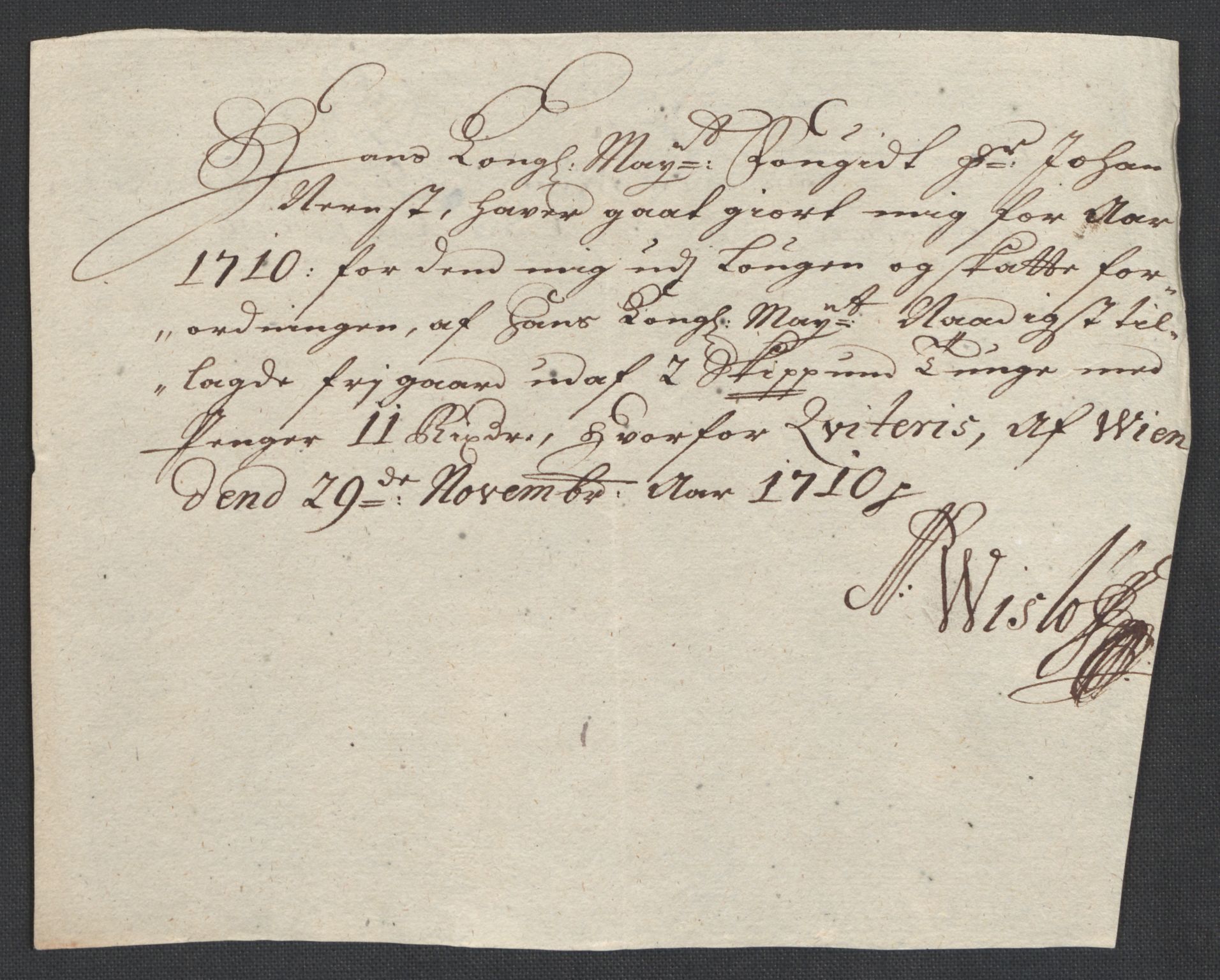 Rentekammeret inntil 1814, Reviderte regnskaper, Fogderegnskap, RA/EA-4092/R18/L1307: Fogderegnskap Hadeland, Toten og Valdres, 1710, s. 48