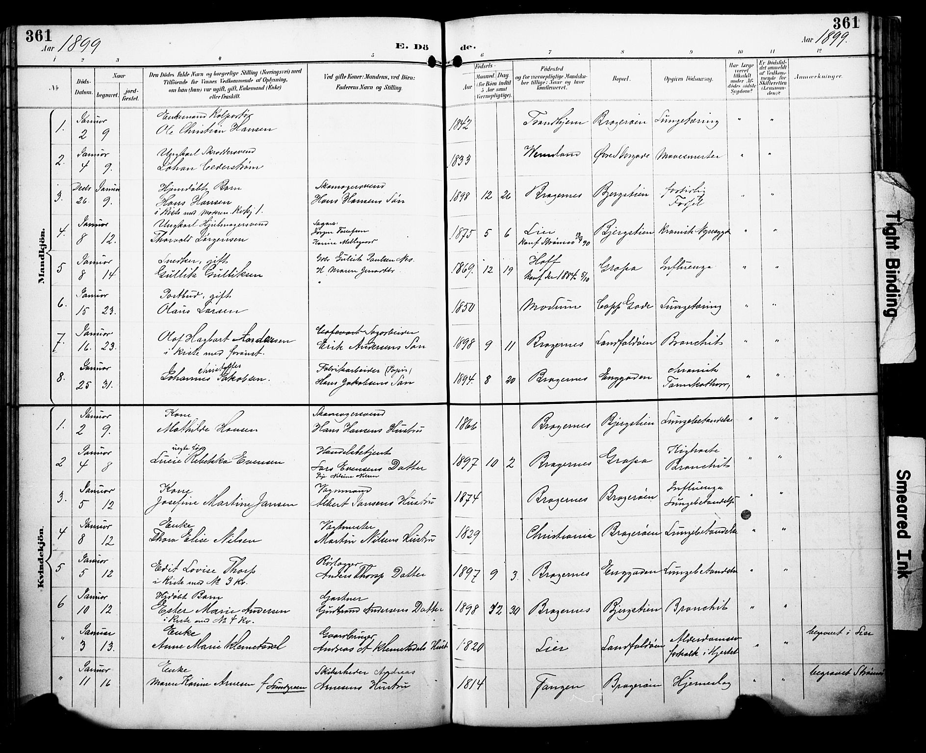 Bragernes kirkebøker, AV/SAKO-A-6/F/Fb/L0008: Ministerialbok nr. II 8, 1894-1902, s. 361