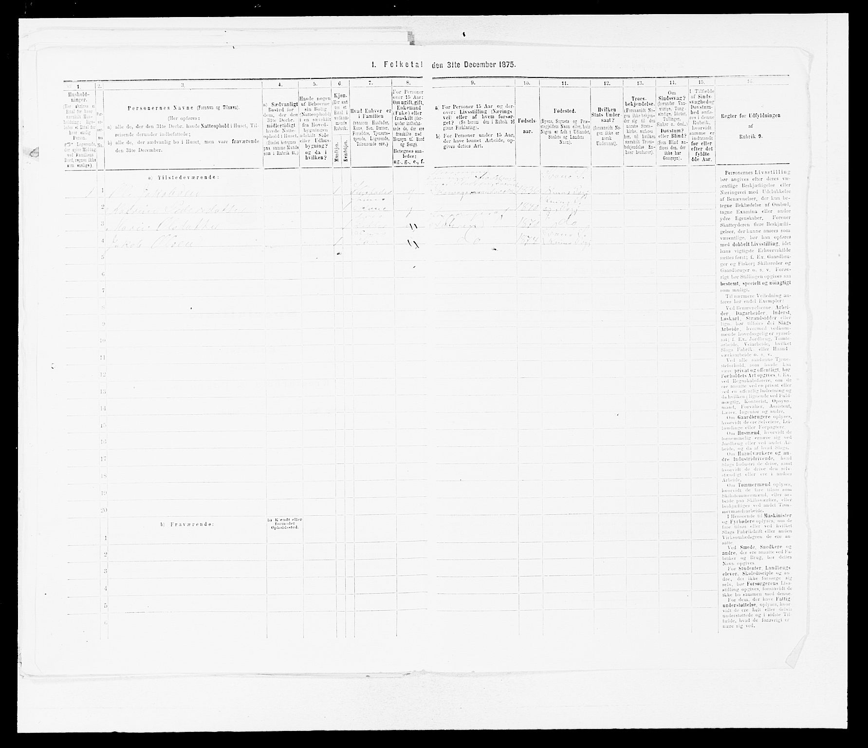 SAB, Folketelling 1875 for 1437L Kinn prestegjeld, Kinn sokn og Svanøy sokn, 1875, s. 1062