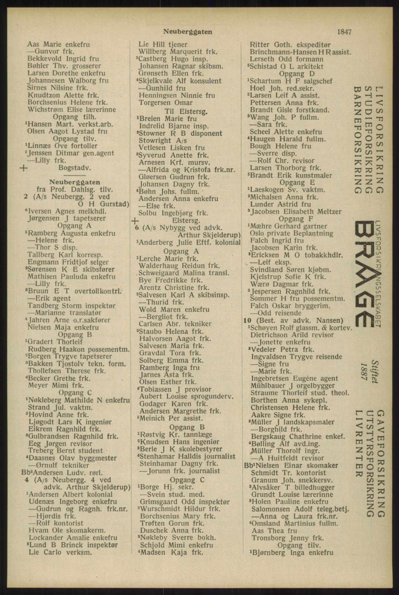 Kristiania/Oslo adressebok, PUBL/-, 1934, s. 1847