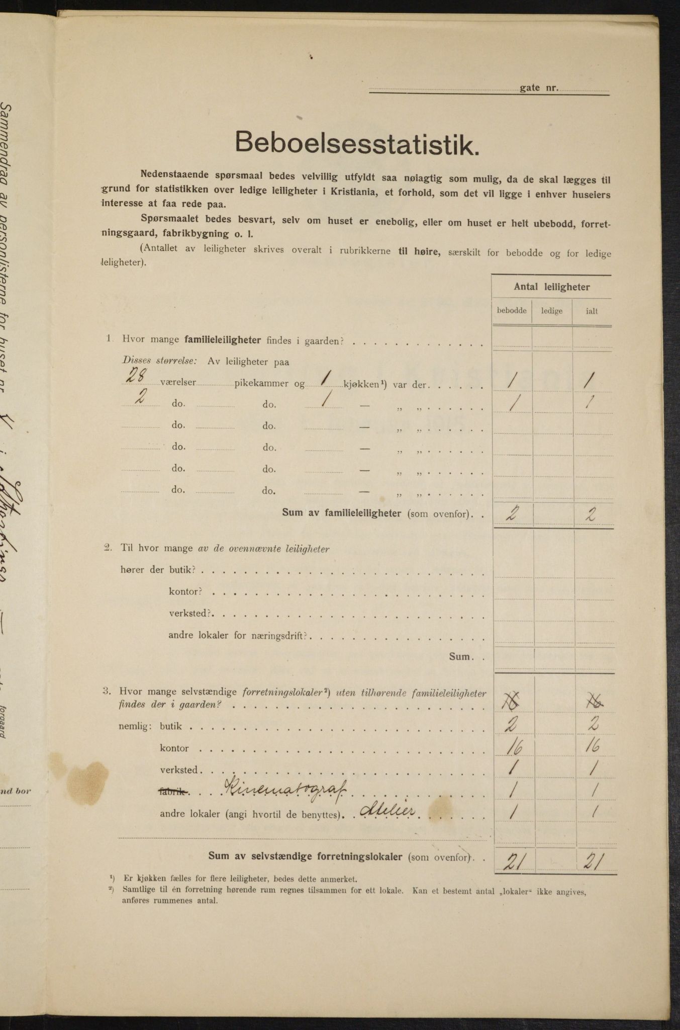OBA, Kommunal folketelling 1.2.1915 for Kristiania, 1915, s. 103671