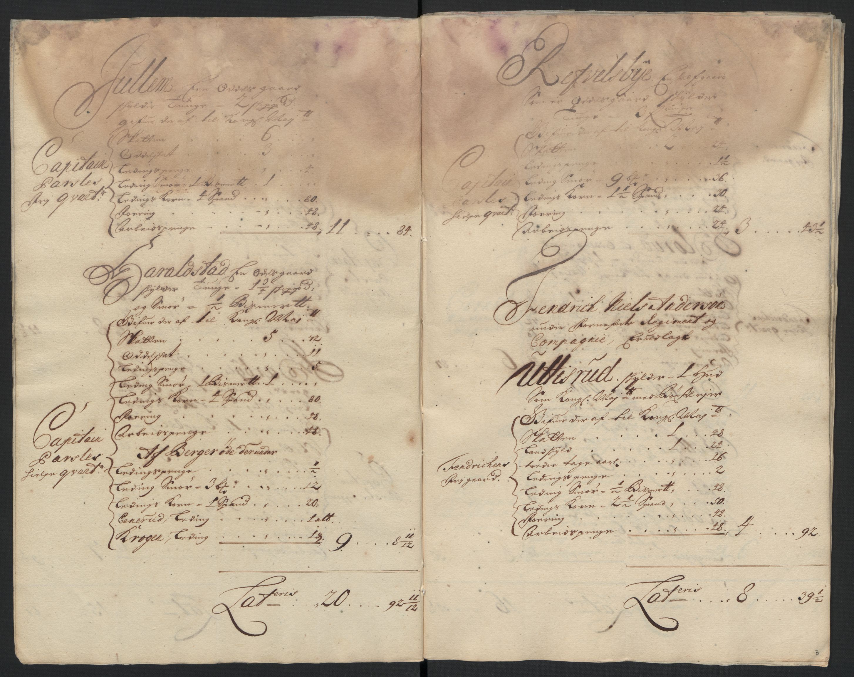 Rentekammeret inntil 1814, Reviderte regnskaper, Fogderegnskap, AV/RA-EA-4092/R07/L0287: Fogderegnskap Rakkestad, Heggen og Frøland, 1697, s. 250