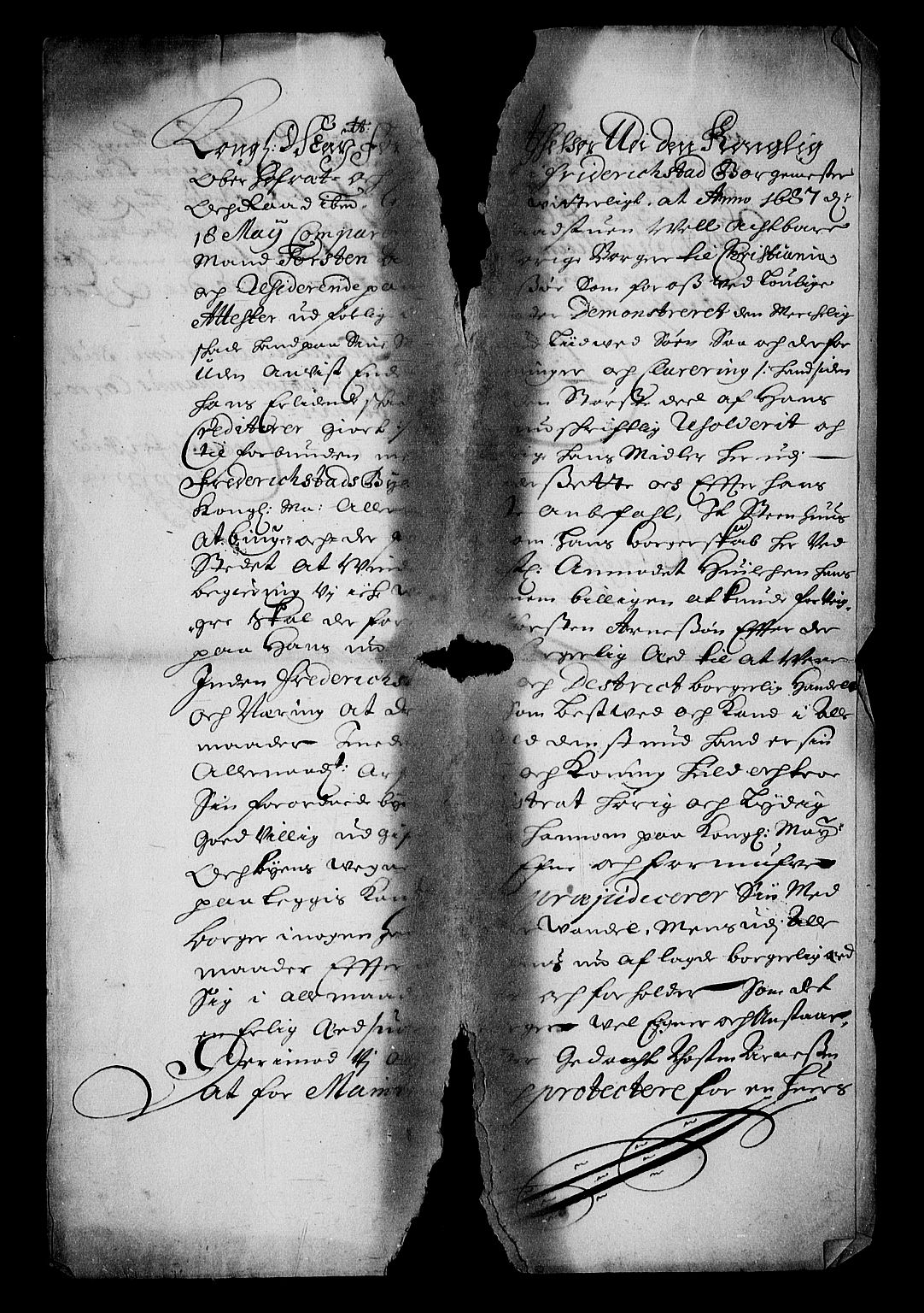 Stattholderembetet 1572-1771, RA/EA-2870/Af/L0001: Avskrifter av vedlegg til originale supplikker, nummerert i samsvar med supplikkbøkene, 1683-1687, s. 227