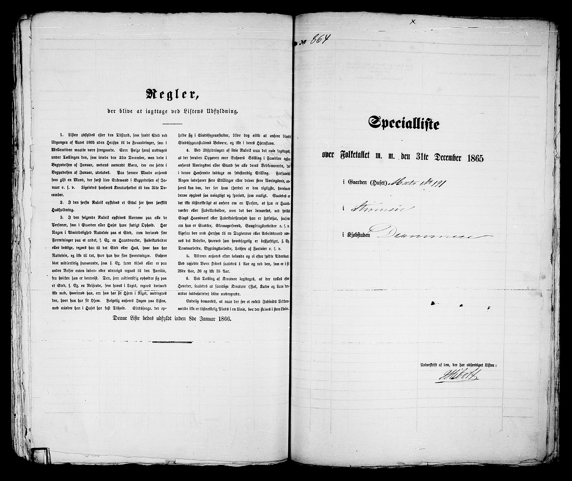 RA, Folketelling 1865 for 0602bP Strømsø prestegjeld i Drammen kjøpstad, 1865, s. 543