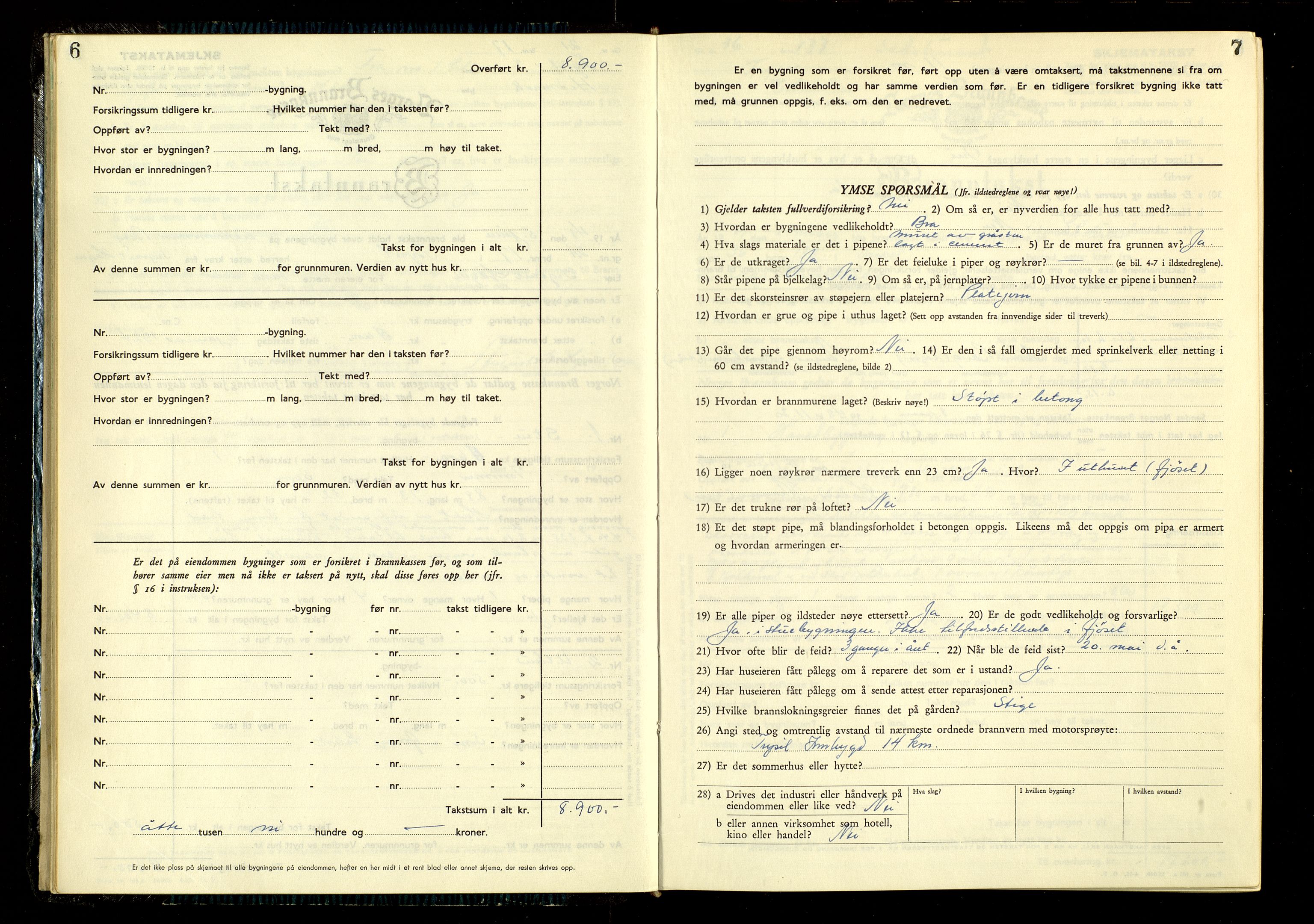 Norges Brannkasse, Trysil, AV/SAH-NBRANT-021/F/L0025: Branntakstprotokoll, 1948-1953