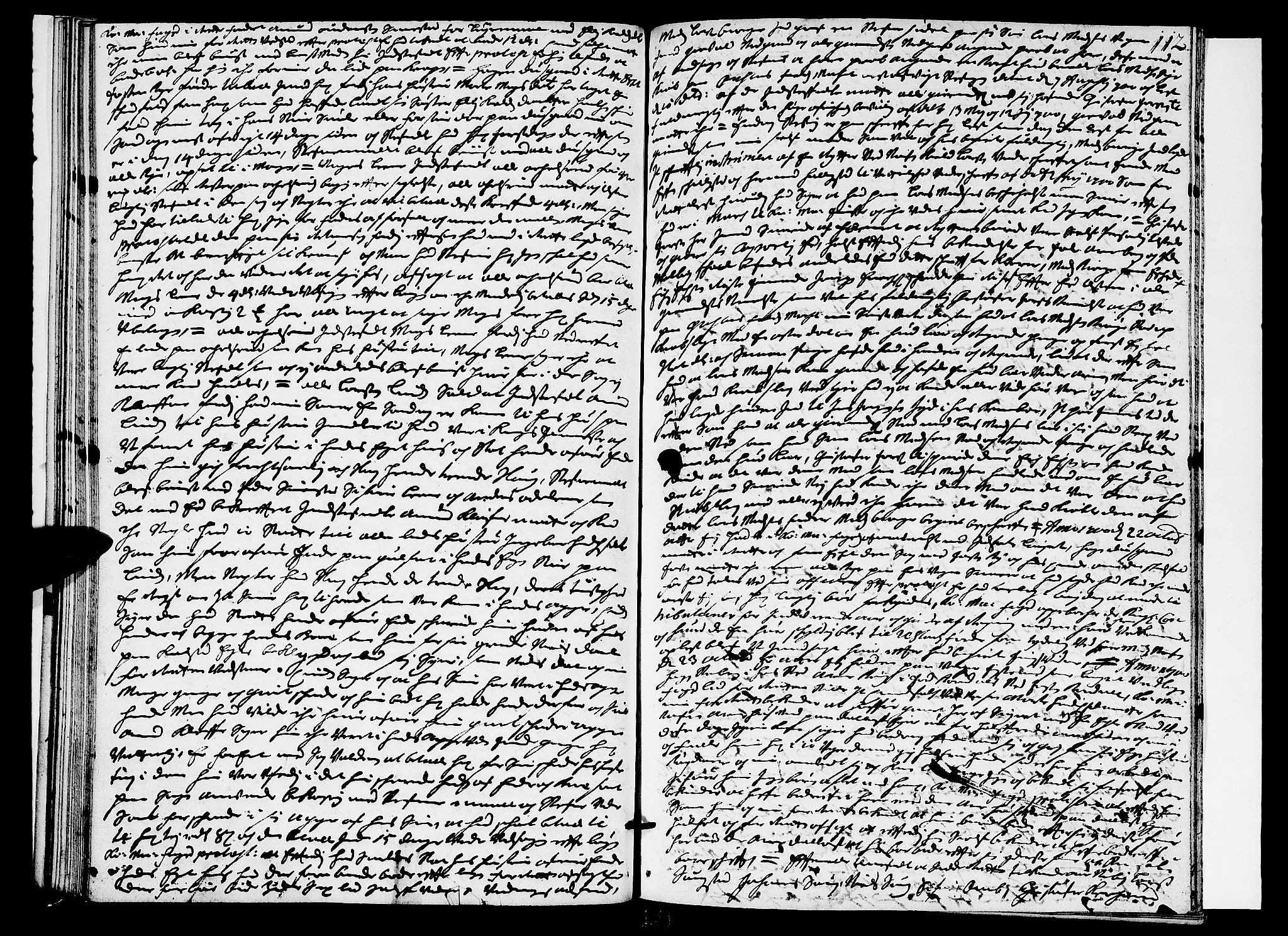 Hedemarken sorenskriveri, AV/SAH-TING-034/G/Gb/L0027: Tingbok, 1699-1700, s. 111b-112a