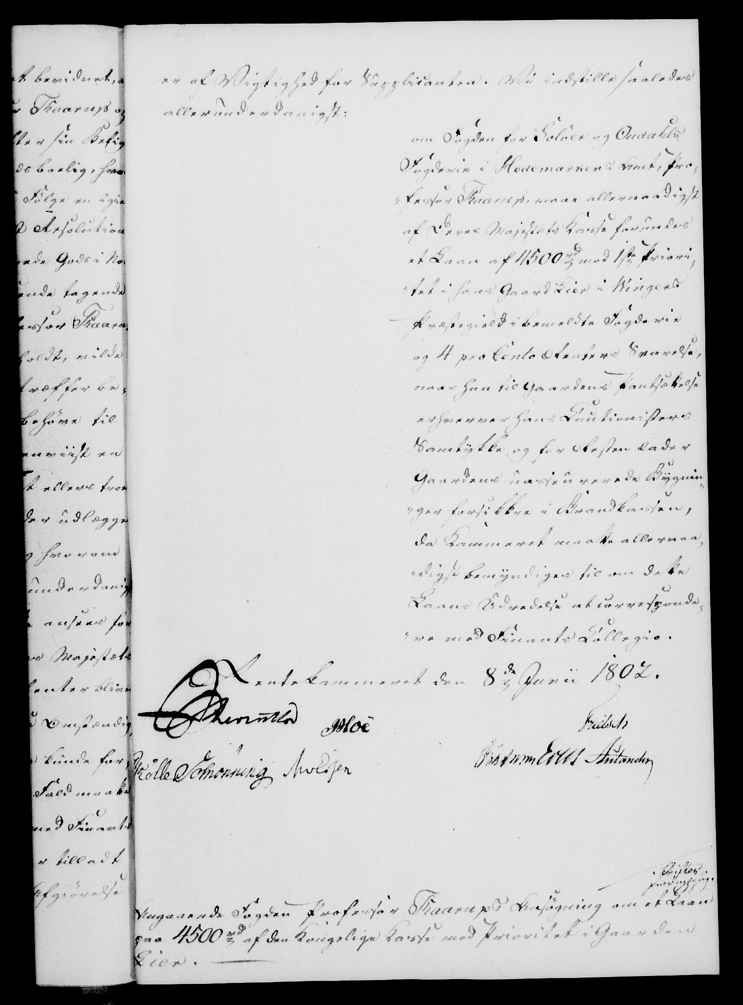 Rentekammeret, Kammerkanselliet, RA/EA-3111/G/Gf/Gfa/L0084: Norsk relasjons- og resolusjonsprotokoll (merket RK 52.84), 1802, s. 394