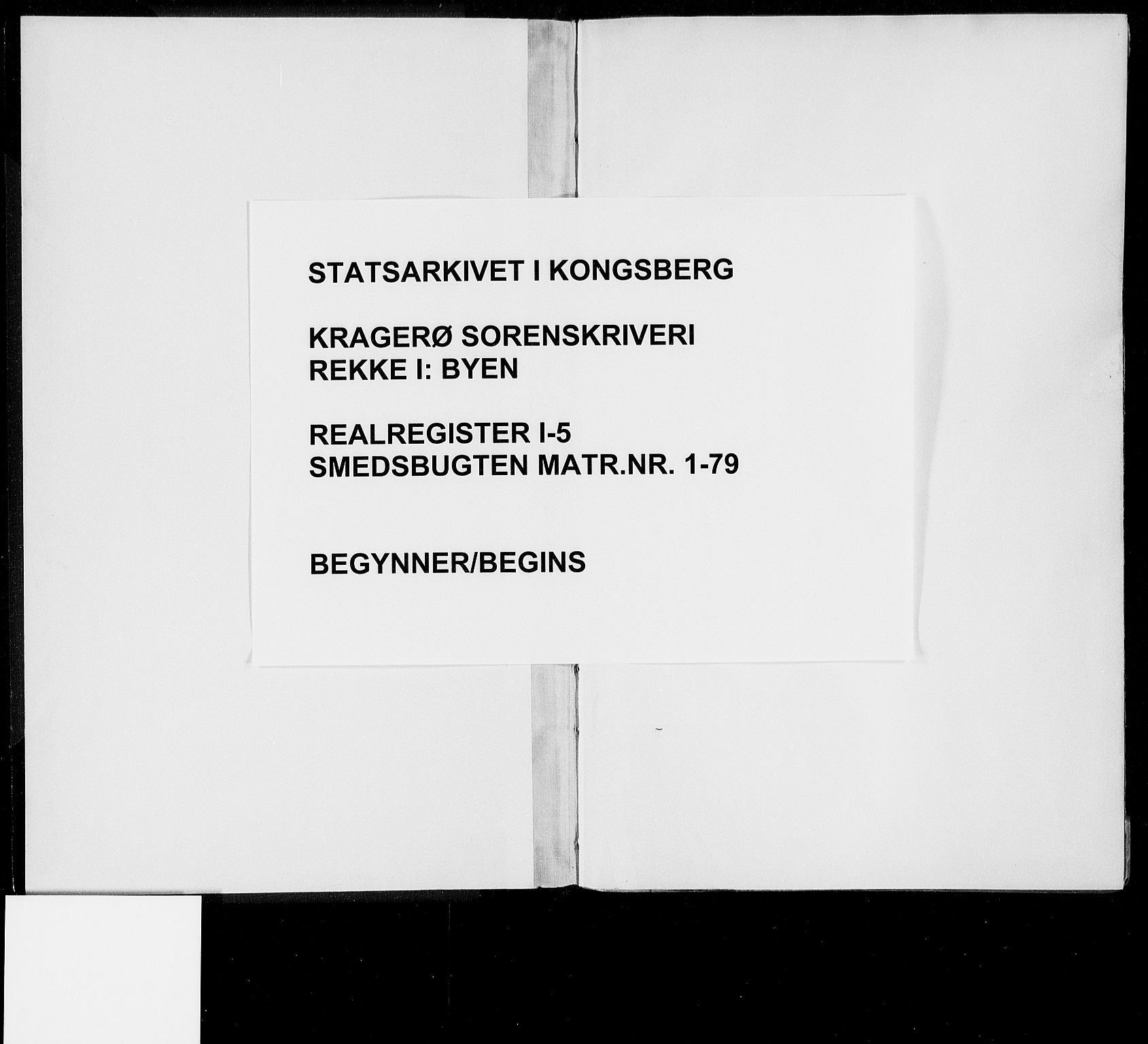Kragerø sorenskriveri, SAKO/A-65/G/Gb/Gba/L0005: Panteregister nr. I 5