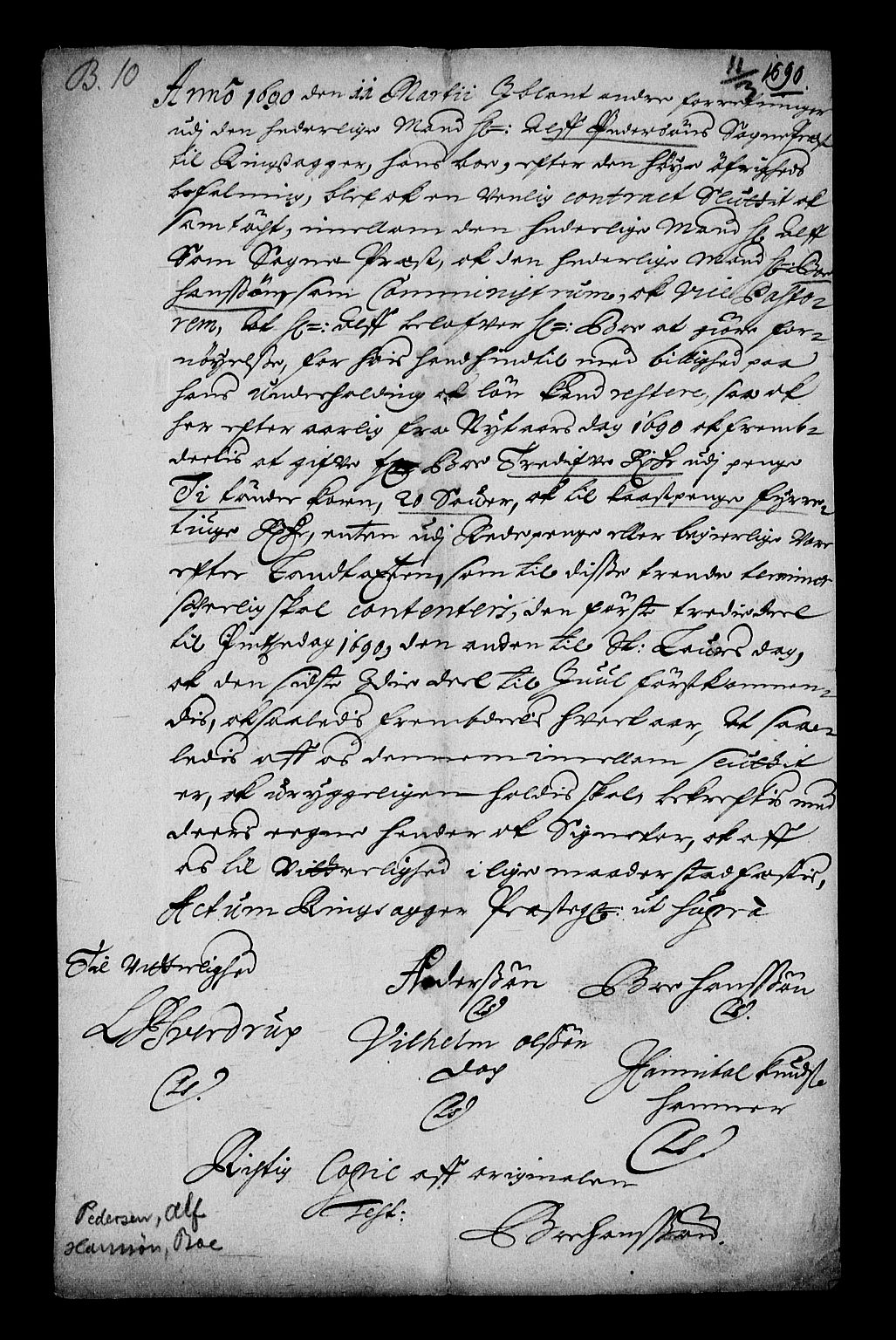 Stattholderembetet 1572-1771, RA/EA-2870/Af/L0003: Avskrifter av vedlegg til originale supplikker, nummerert i samsvar med supplikkbøkene, 1689-1691, s. 251