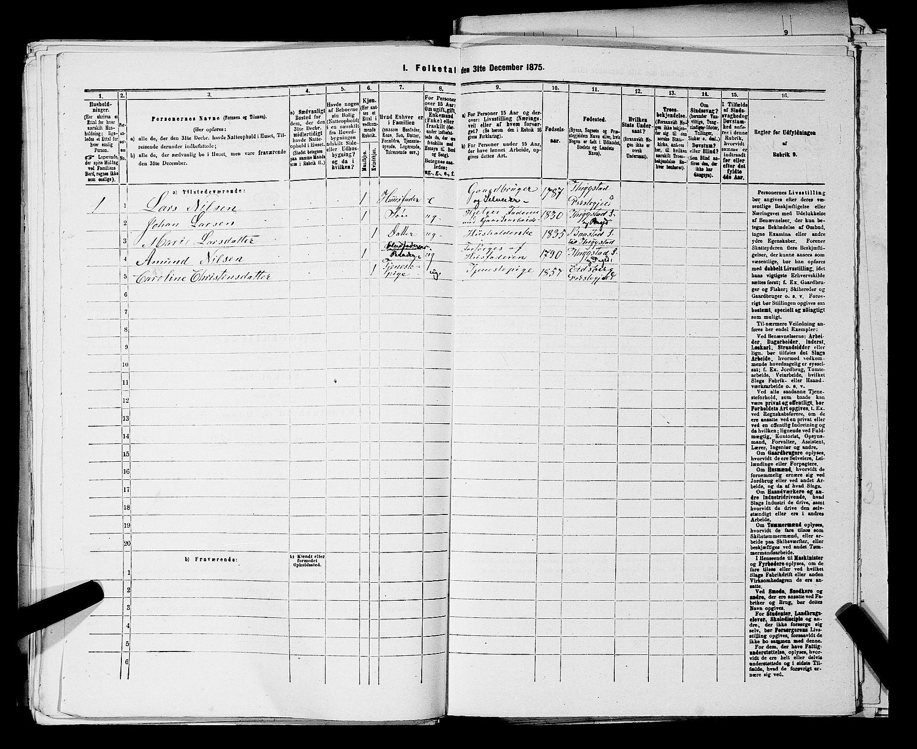 RA, Folketelling 1875 for 0122P Trøgstad prestegjeld, 1875, s. 1188