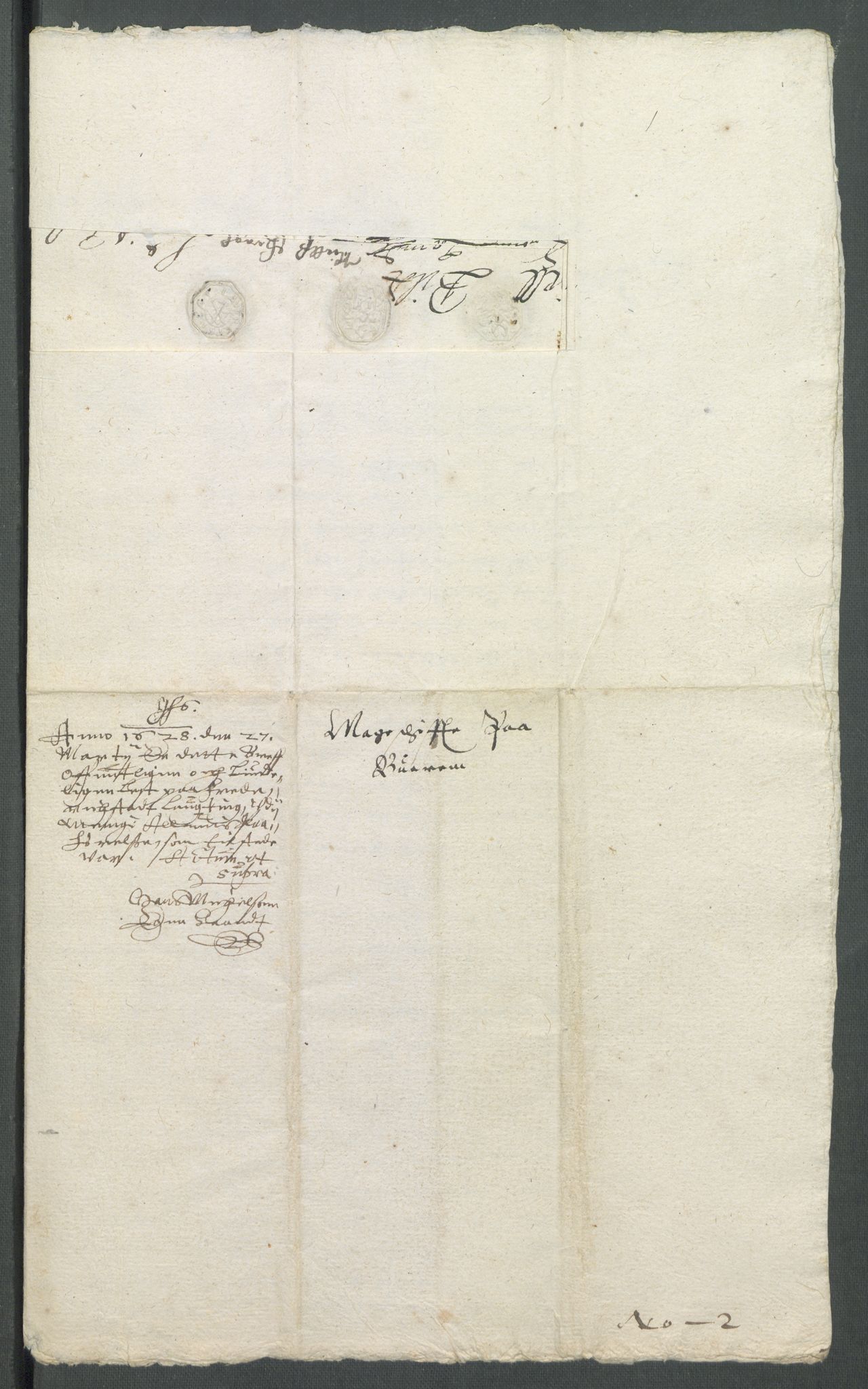 Riksarkivets diplomsamling, AV/RA-EA-5965/F02/L0137: Dokumenter, 1627-1628, s. 52