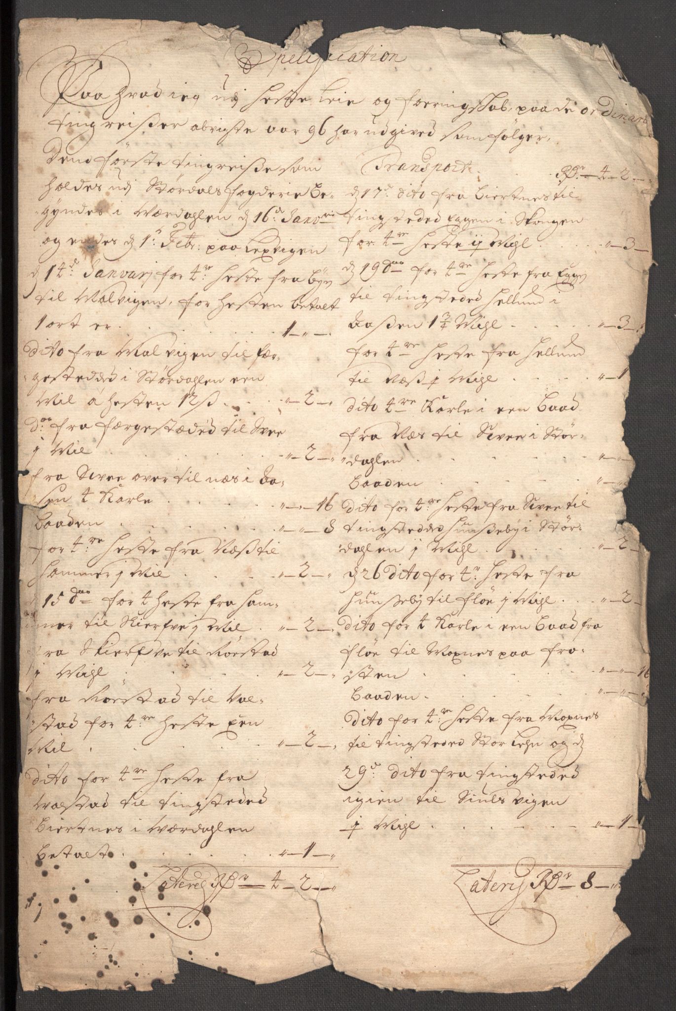 Rentekammeret inntil 1814, Reviderte regnskaper, Fogderegnskap, RA/EA-4092/R62/L4188: Fogderegnskap Stjørdal og Verdal, 1696, s. 225