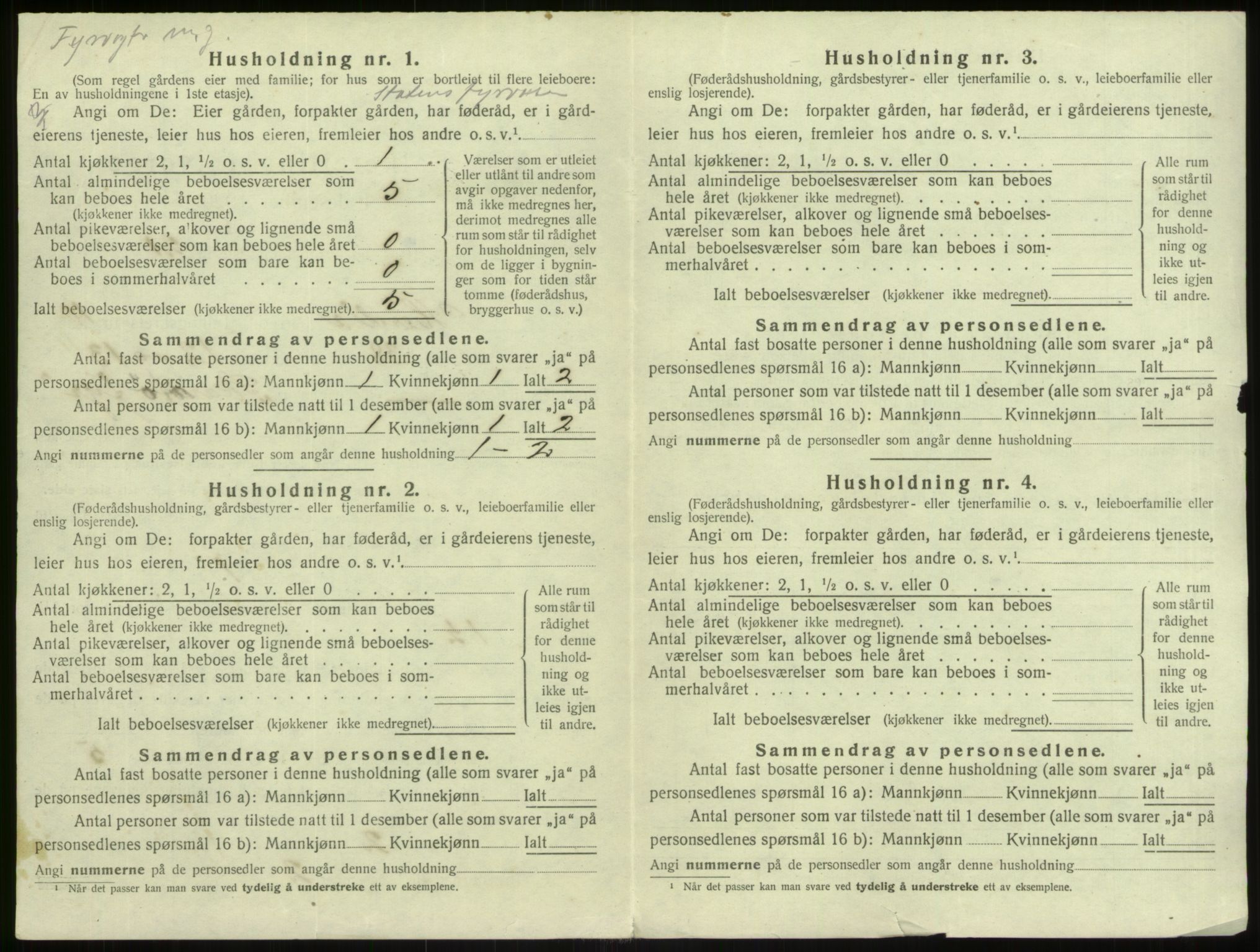 SAB, Folketelling 1920 for 1258 Herdla herred, 1920, s. 966