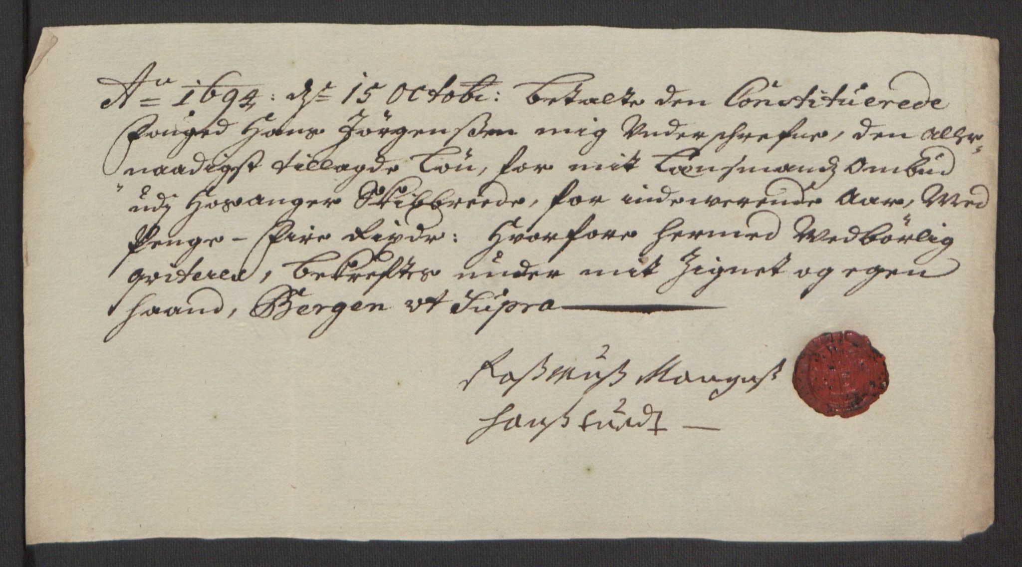 Rentekammeret inntil 1814, Reviderte regnskaper, Fogderegnskap, AV/RA-EA-4092/R51/L3182: Fogderegnskap Nordhordland og Voss, 1694, s. 318