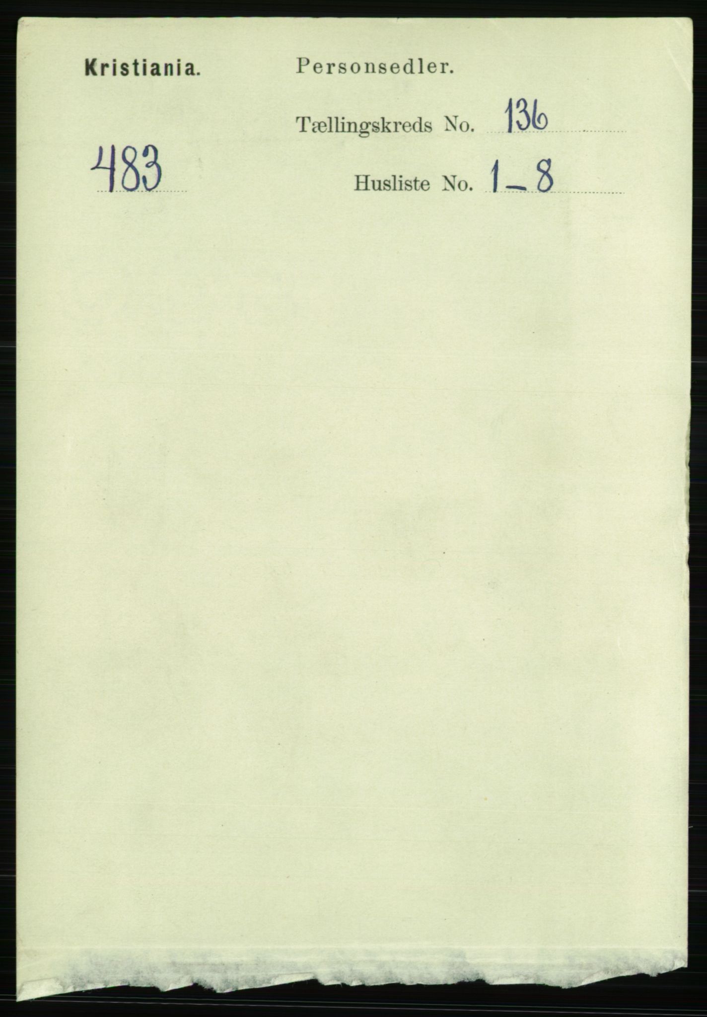 RA, Folketelling 1891 for 0301 Kristiania kjøpstad, 1891, s. 75325