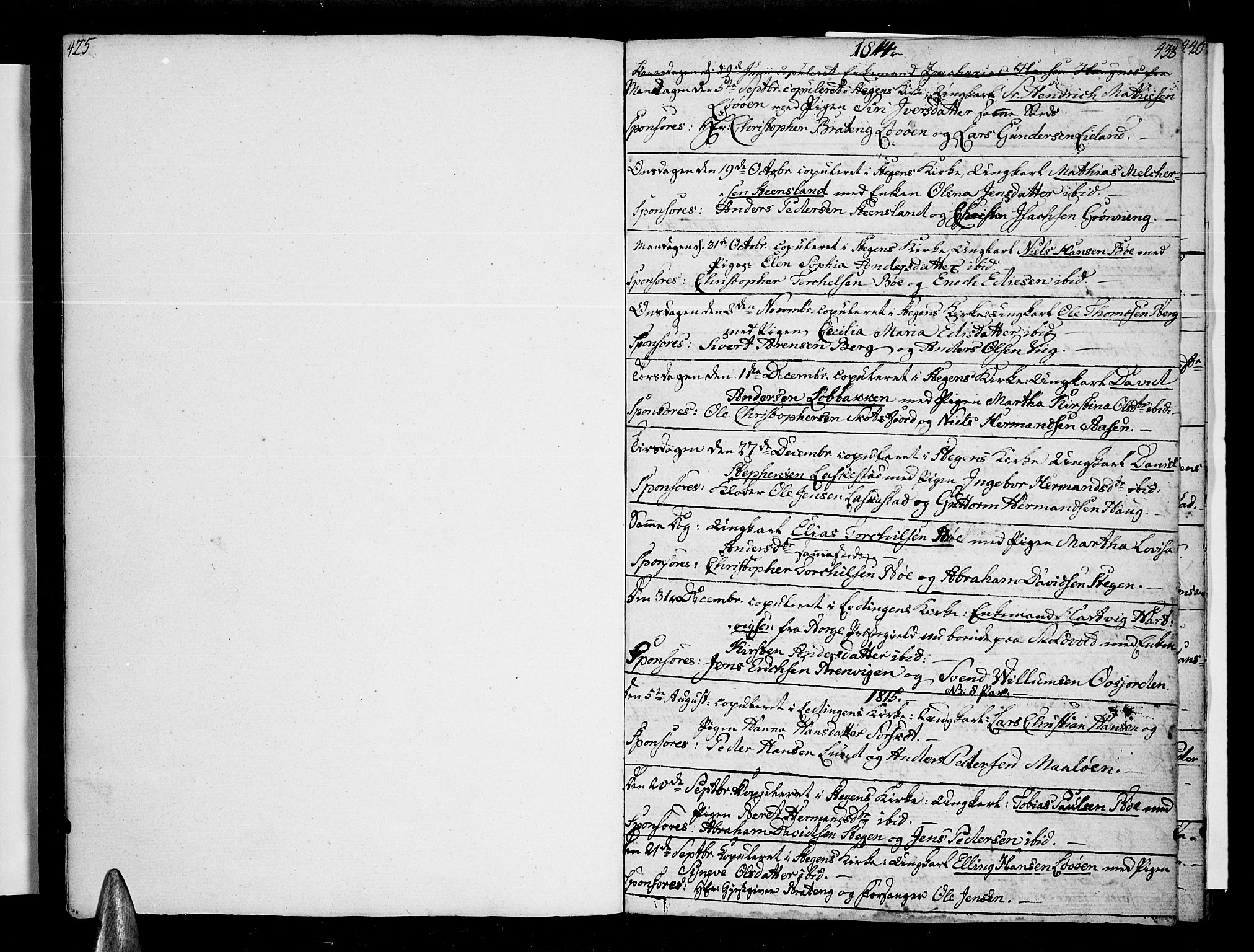 Ministerialprotokoller, klokkerbøker og fødselsregistre - Nordland, AV/SAT-A-1459/855/L0797: Ministerialbok nr. 855A05, 1800-1820, s. 437-438