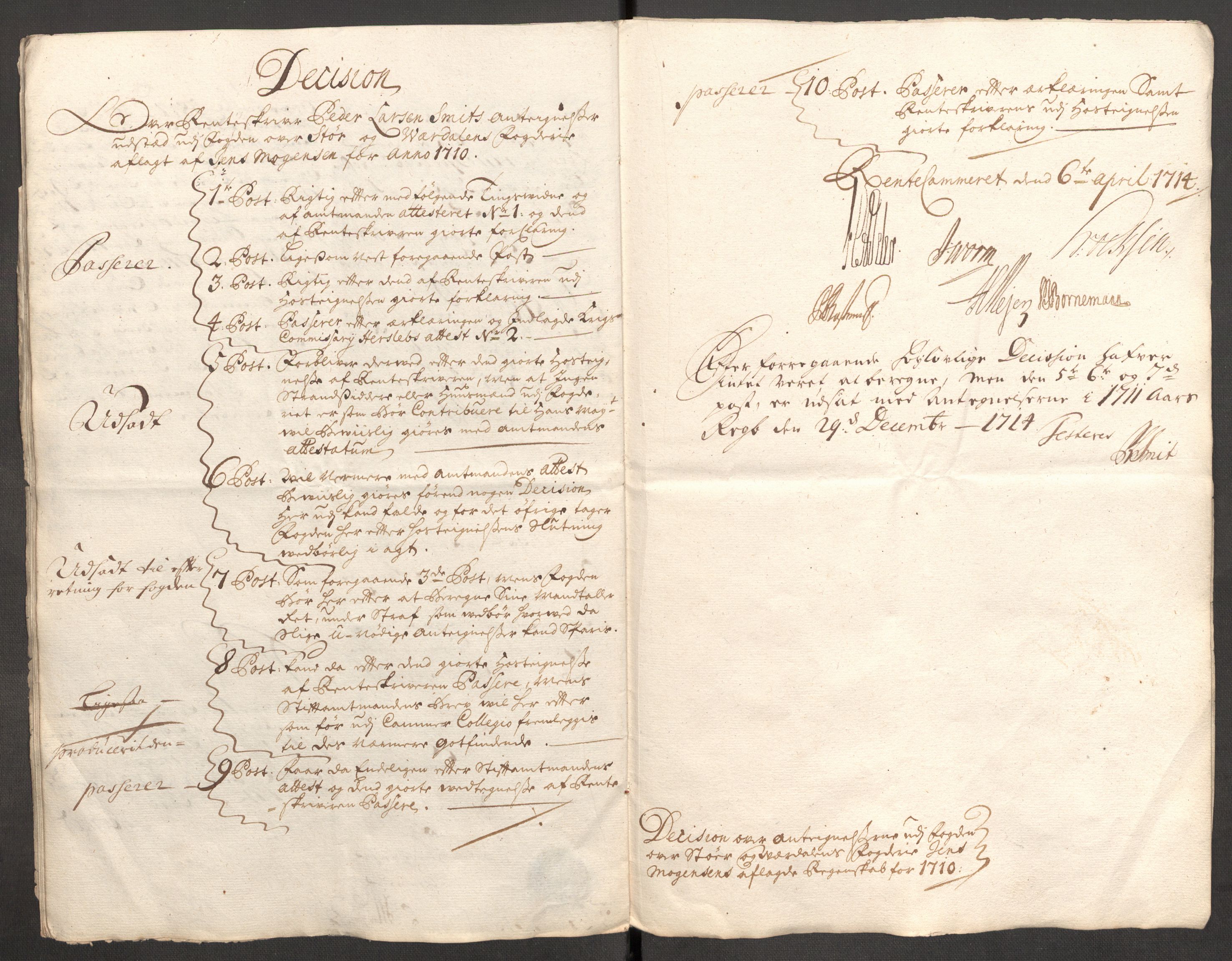 Rentekammeret inntil 1814, Reviderte regnskaper, Fogderegnskap, AV/RA-EA-4092/R62/L4200: Fogderegnskap Stjørdal og Verdal, 1710, s. 273