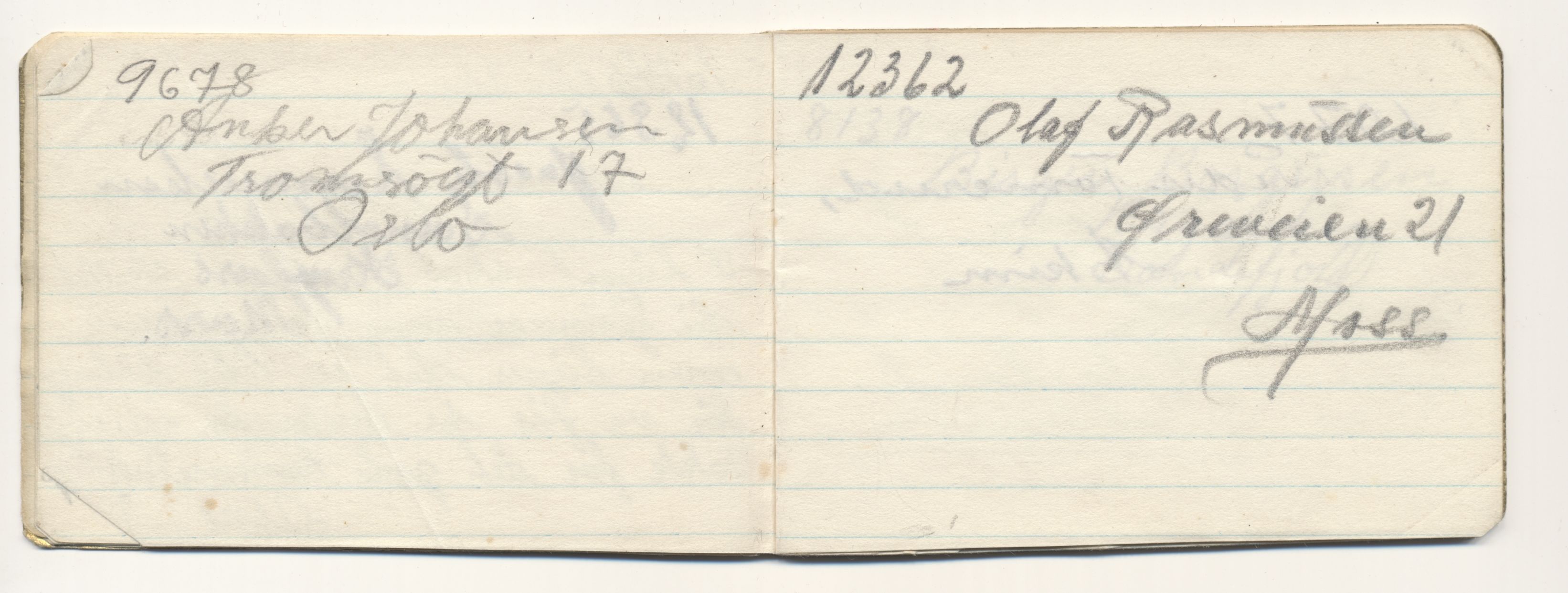 Falstadsenteret, dokumentsamling, FSM/A-001/F/L0494: Fredriksen, Ragna (f. 1922) og Gunnar (f. 1921), 1944-1945