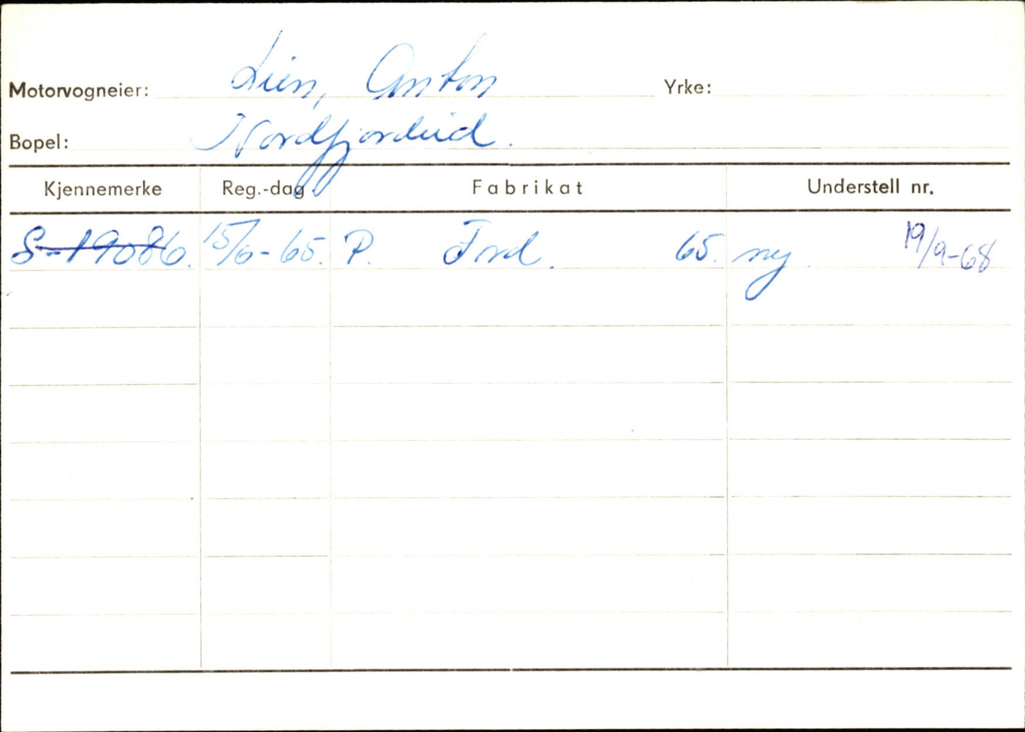 Statens vegvesen, Sogn og Fjordane vegkontor, SAB/A-5301/4/F/L0129: Eigarregistrer Eid A-S, 1945-1975, s. 1443