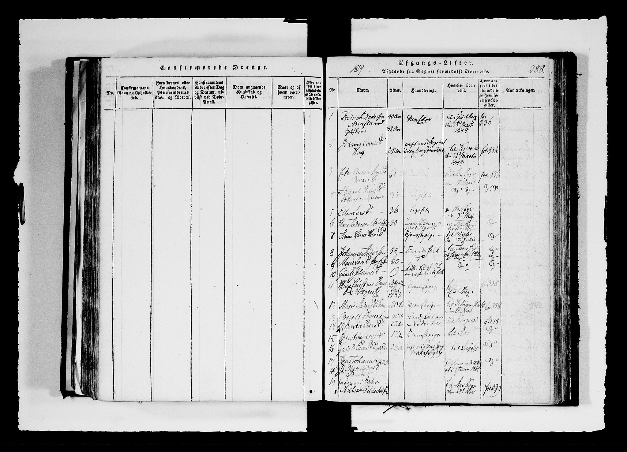 Hobøl prestekontor Kirkebøker, AV/SAO-A-2002/F/Fa/L0002: Ministerialbok nr. I 2, 1814-1841, s. 288
