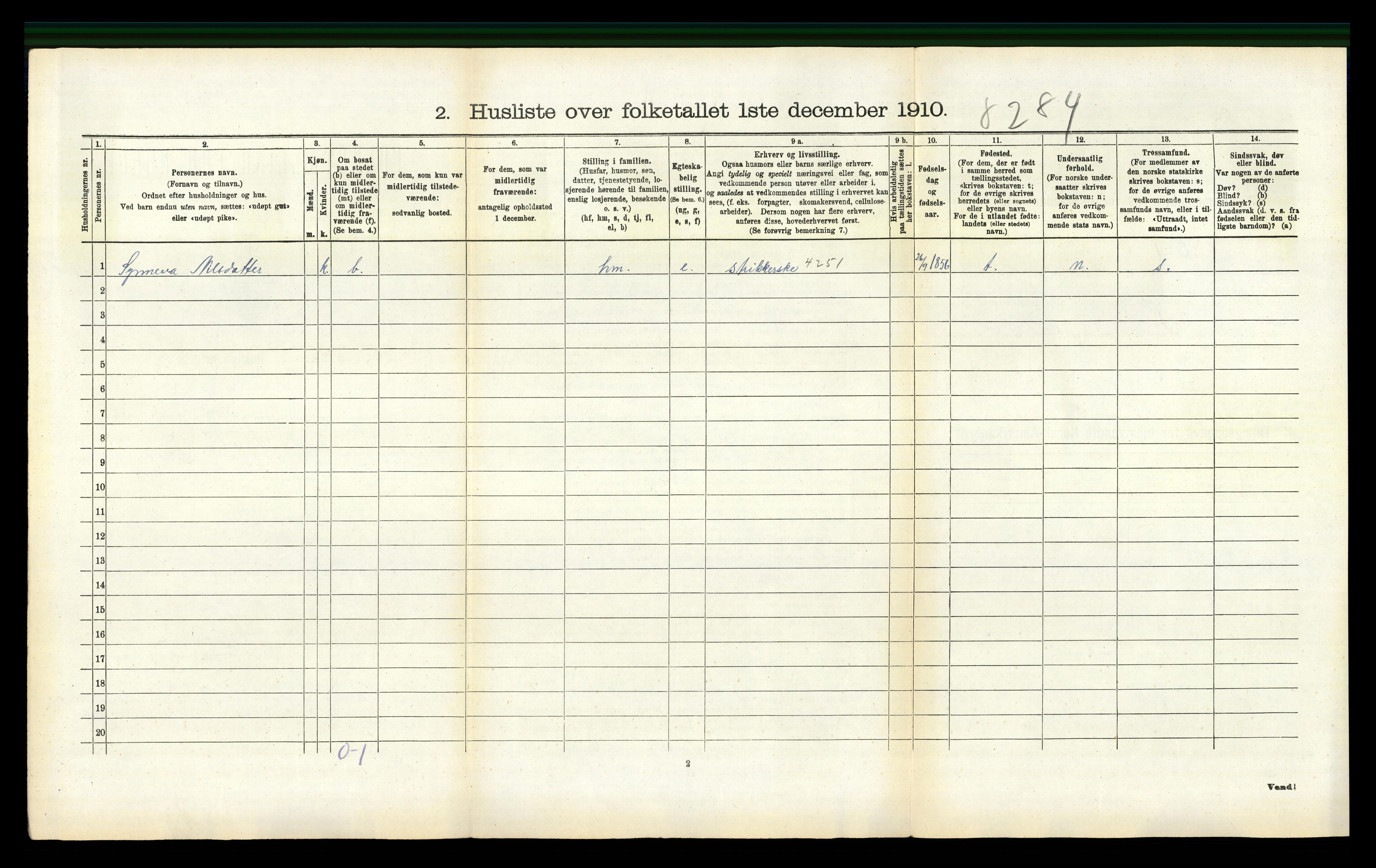 RA, Folketelling 1910 for 1243 Os herred, 1910, s. 329