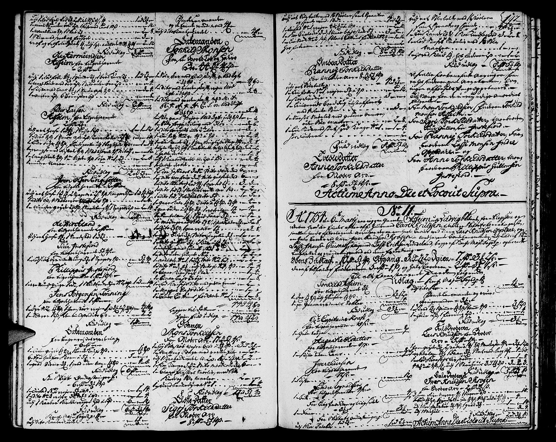 Ytre Sogn tingrett, AV/SAB-A-2601/1/H/Ha/L0007a: Skifteprotokoll, 1750-1756, s. 196b-197a