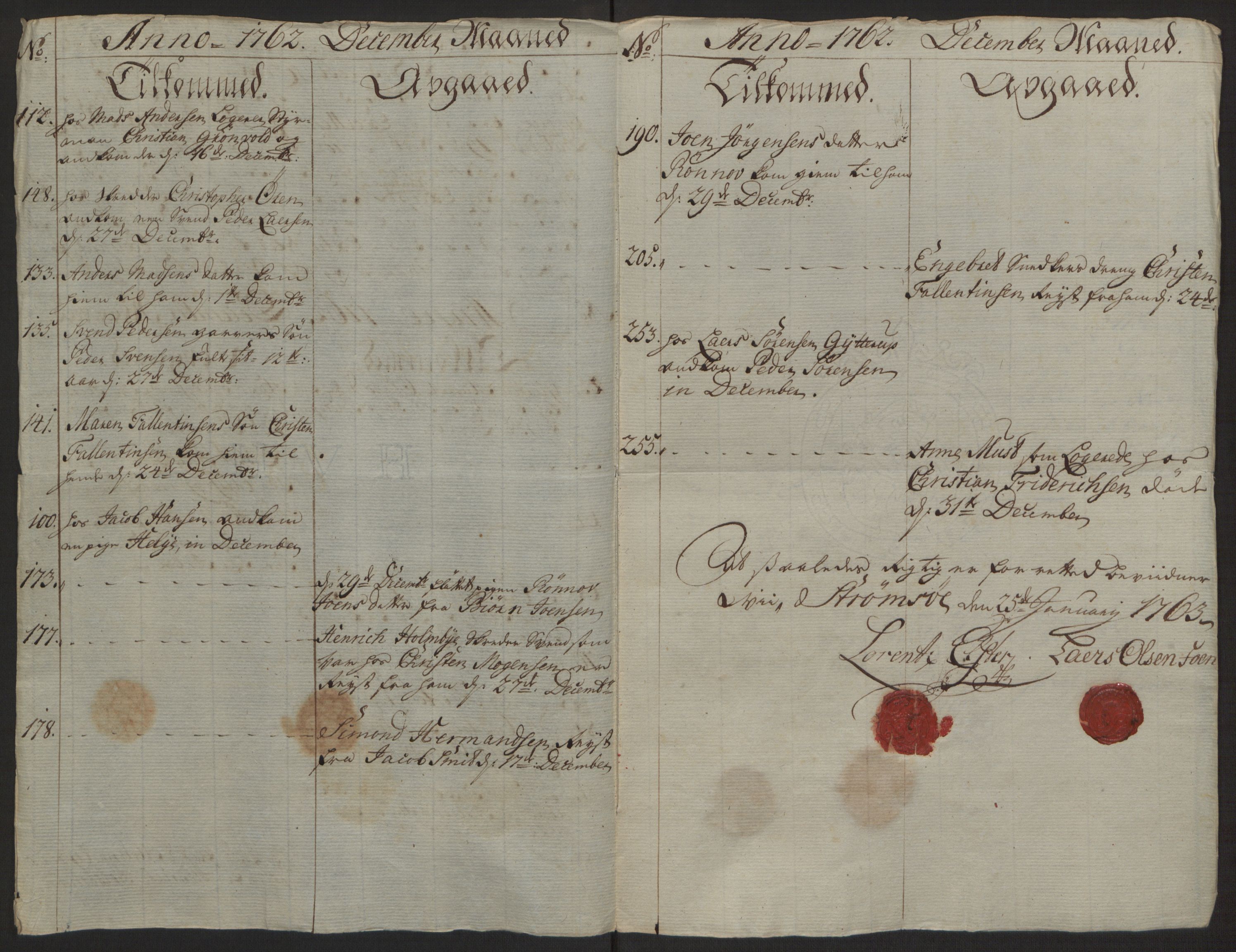 Rentekammeret inntil 1814, Reviderte regnskaper, Byregnskaper, AV/RA-EA-4066/R/Rg/L0144/0001: [G4] Kontribusjonsregnskap / Ekstraskatt, 1762-1767, s. 56