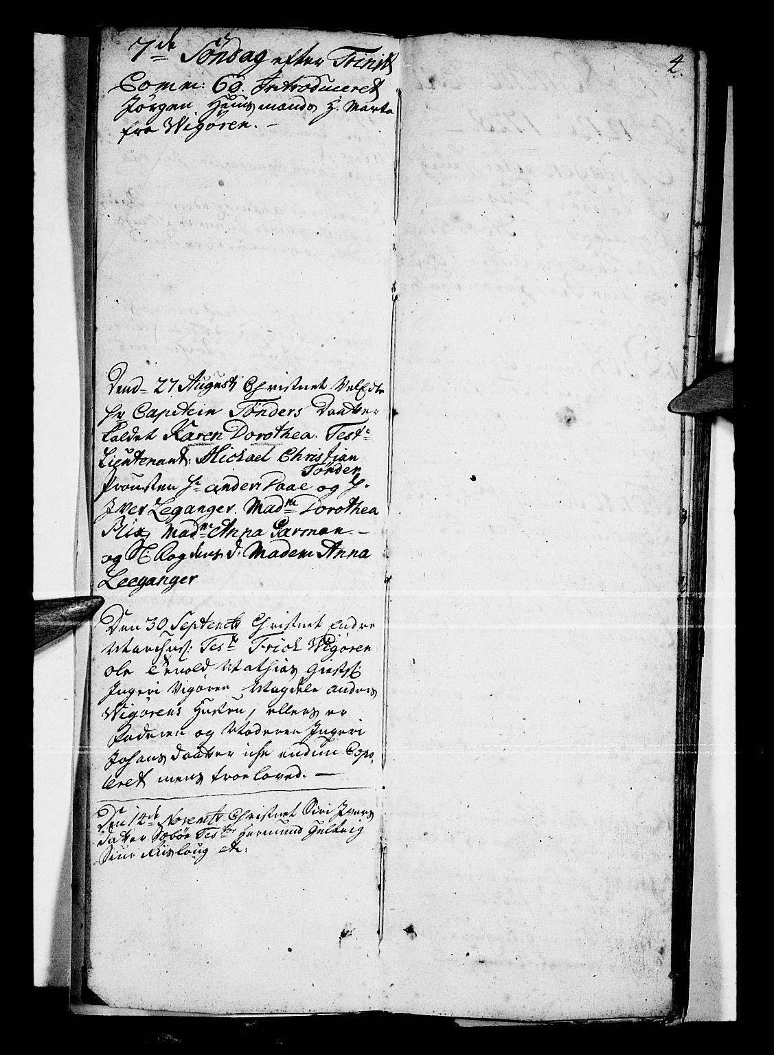 Vik sokneprestembete, AV/SAB-A-81501/H/Haa/Haaa/L0001: Ministerialbok nr. A 1 / 1, 1727-1740, s. 4