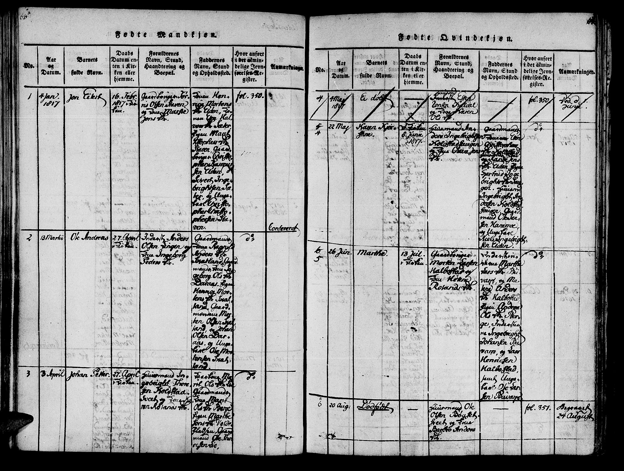 Ministerialprotokoller, klokkerbøker og fødselsregistre - Nord-Trøndelag, AV/SAT-A-1458/741/L0387: Ministerialbok nr. 741A03 /3, 1817-1822, s. 63
