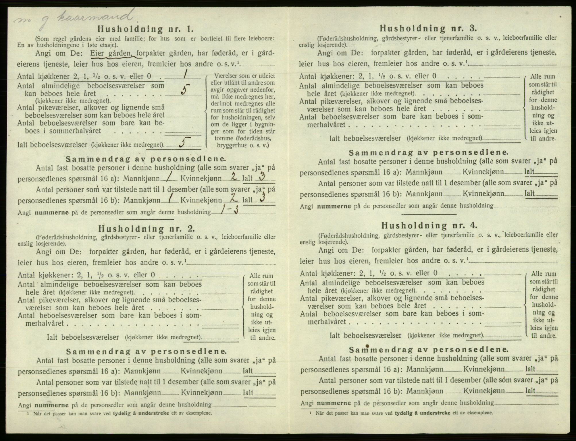 SAB, Folketelling 1920 for 1243 Os herred, 1920, s. 49