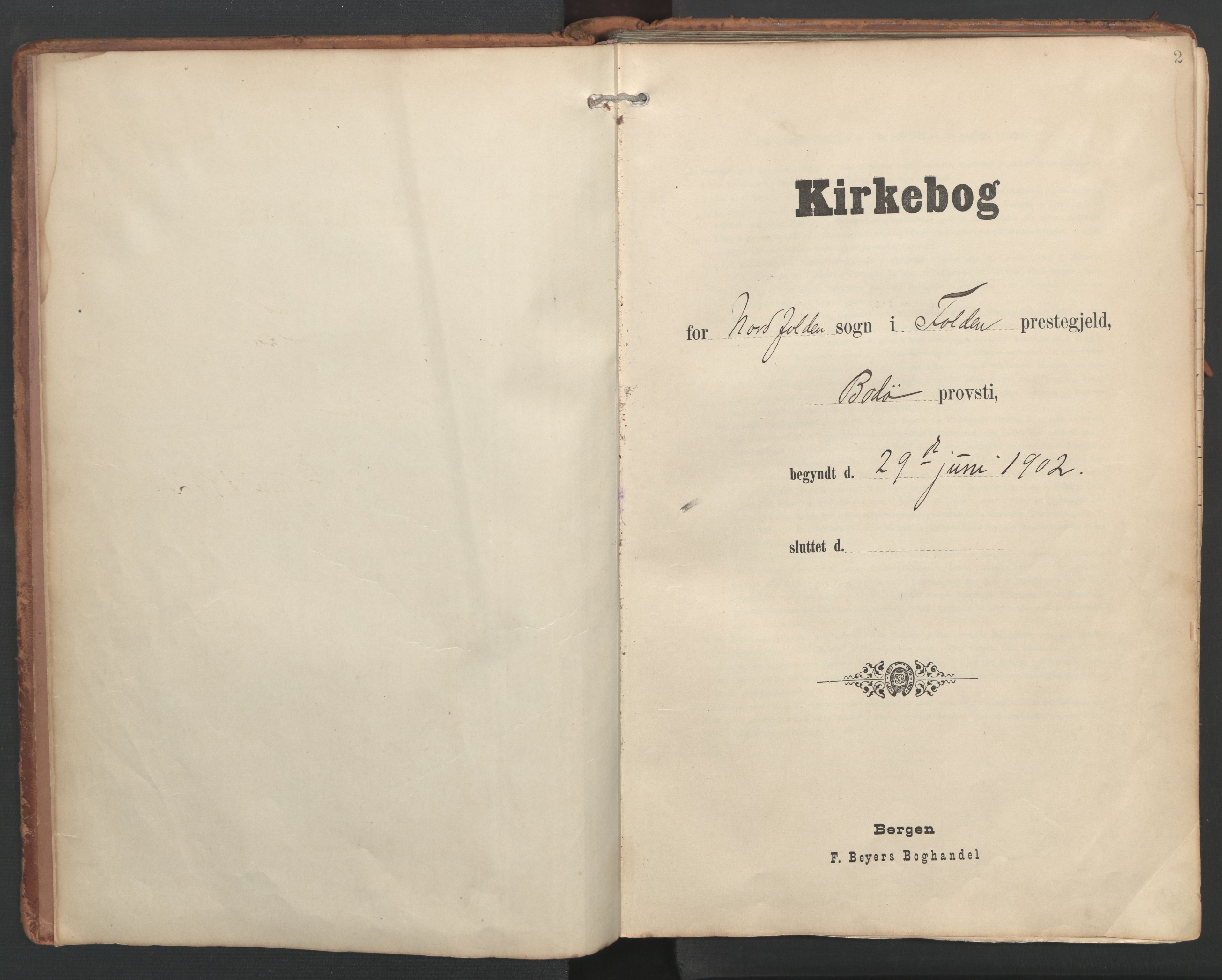 Ministerialprotokoller, klokkerbøker og fødselsregistre - Nordland, SAT/A-1459/858/L0832: Ministerialbok nr. 858A02, 1902-1915, s. 2