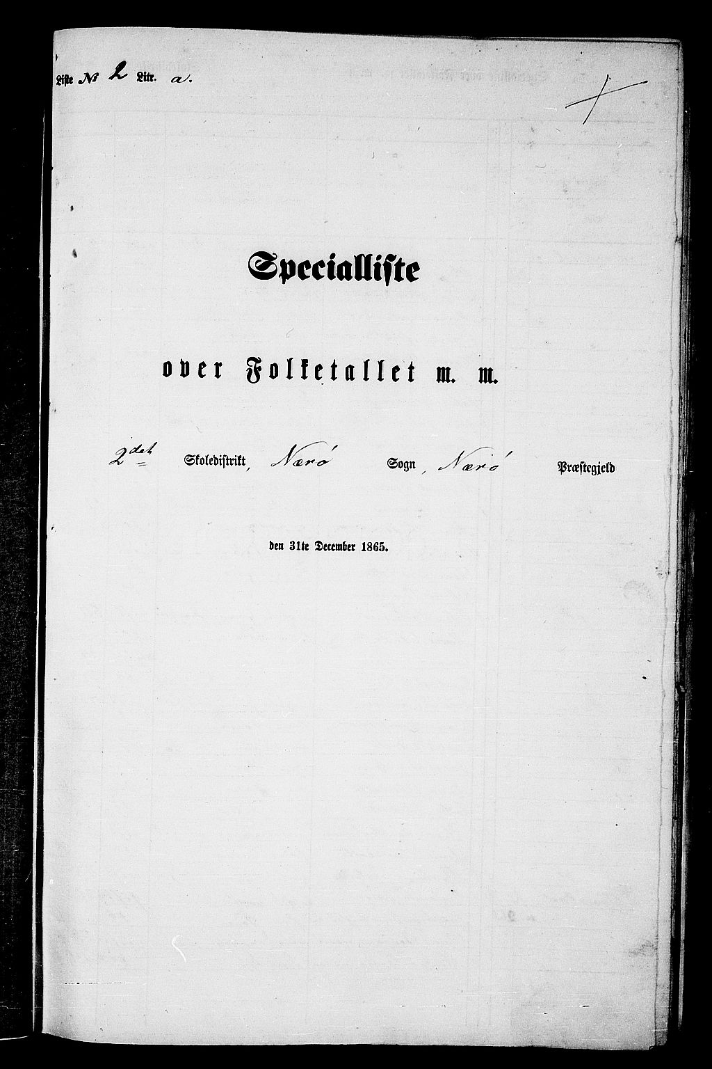 RA, Folketelling 1865 for 1751P Nærøy prestegjeld, 1865, s. 35